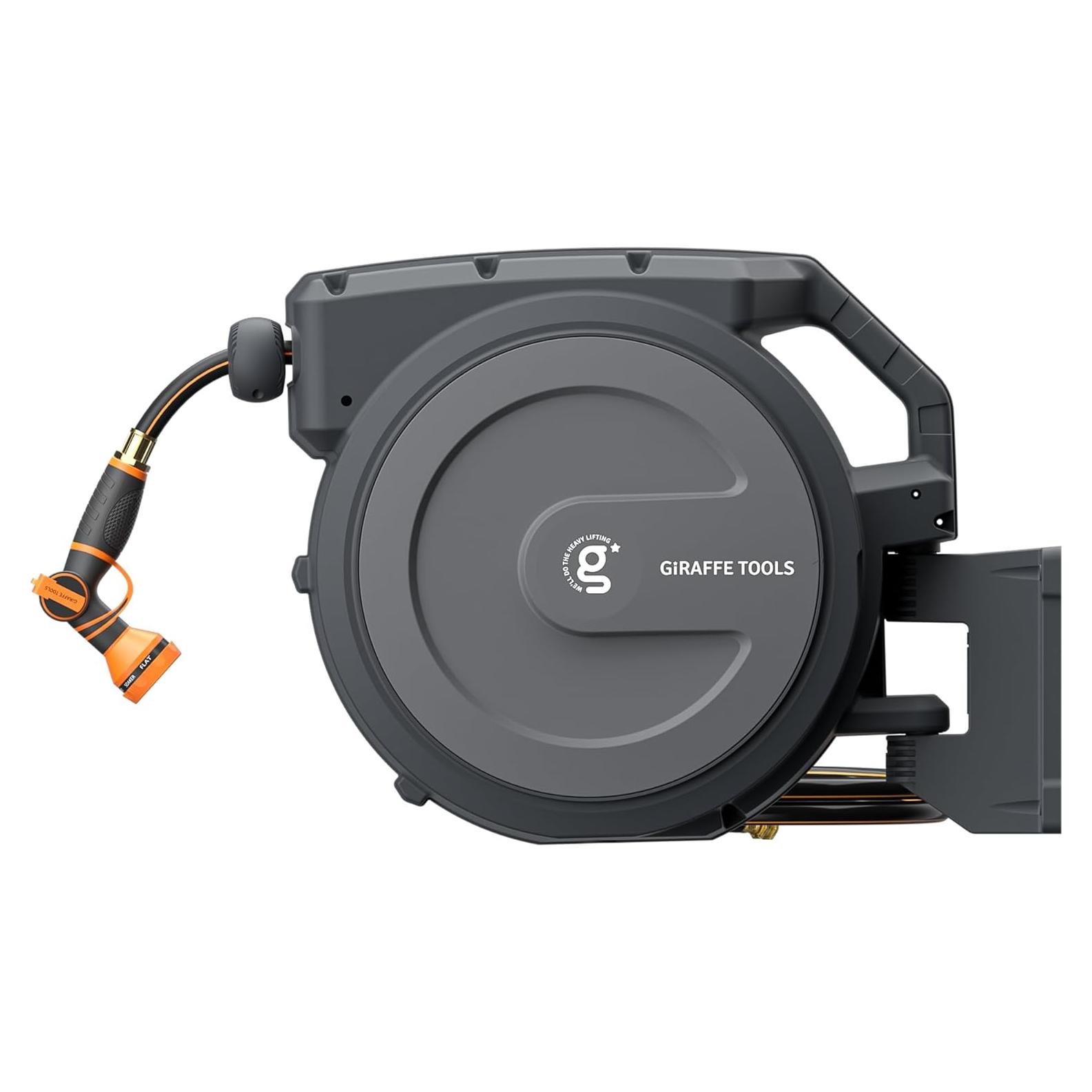 Carrete de Manguera Retráctil Giraffe Tools 5/8" x 27,4m