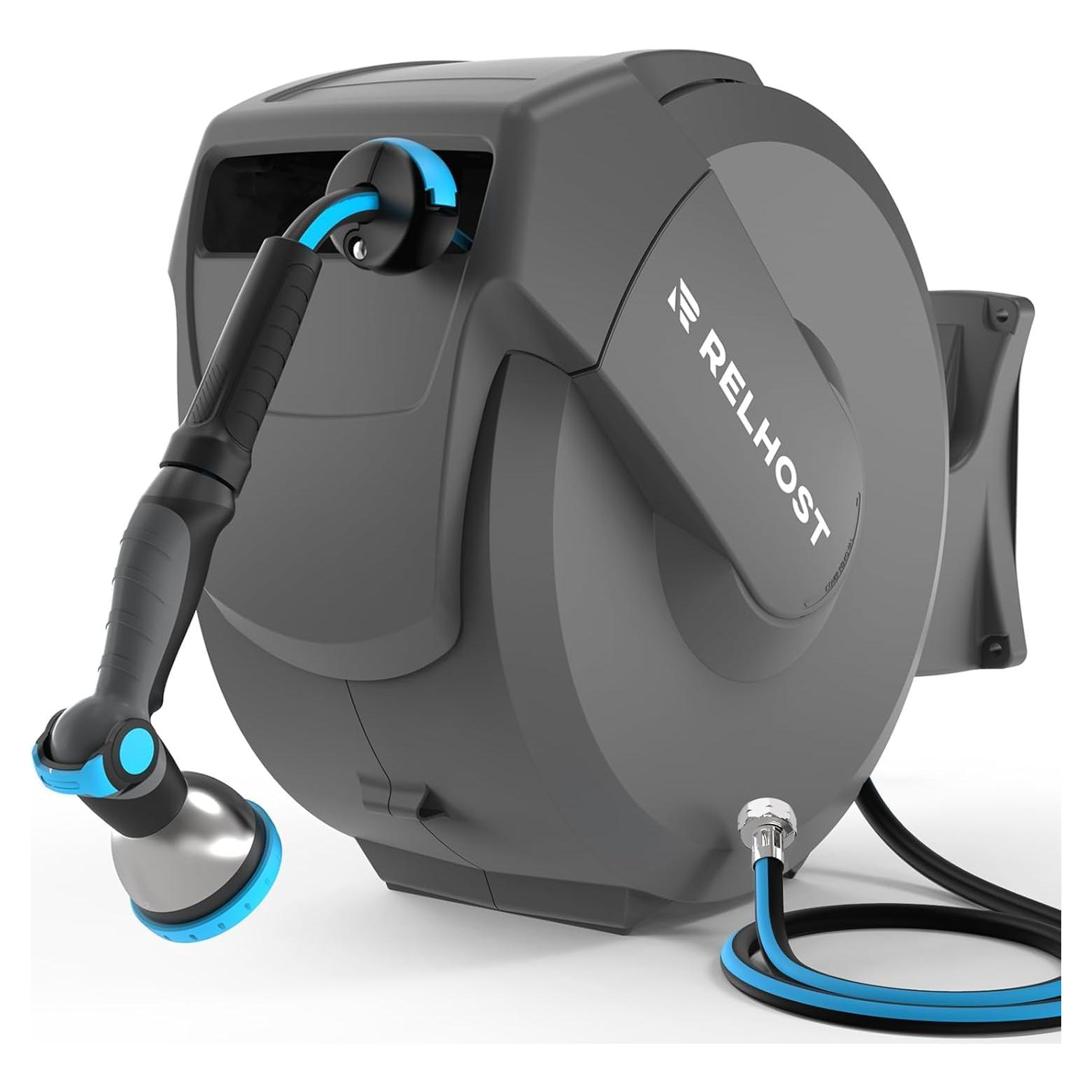 Carrete de Manguera Retráctil Relhost 5/8" x 20m Automático