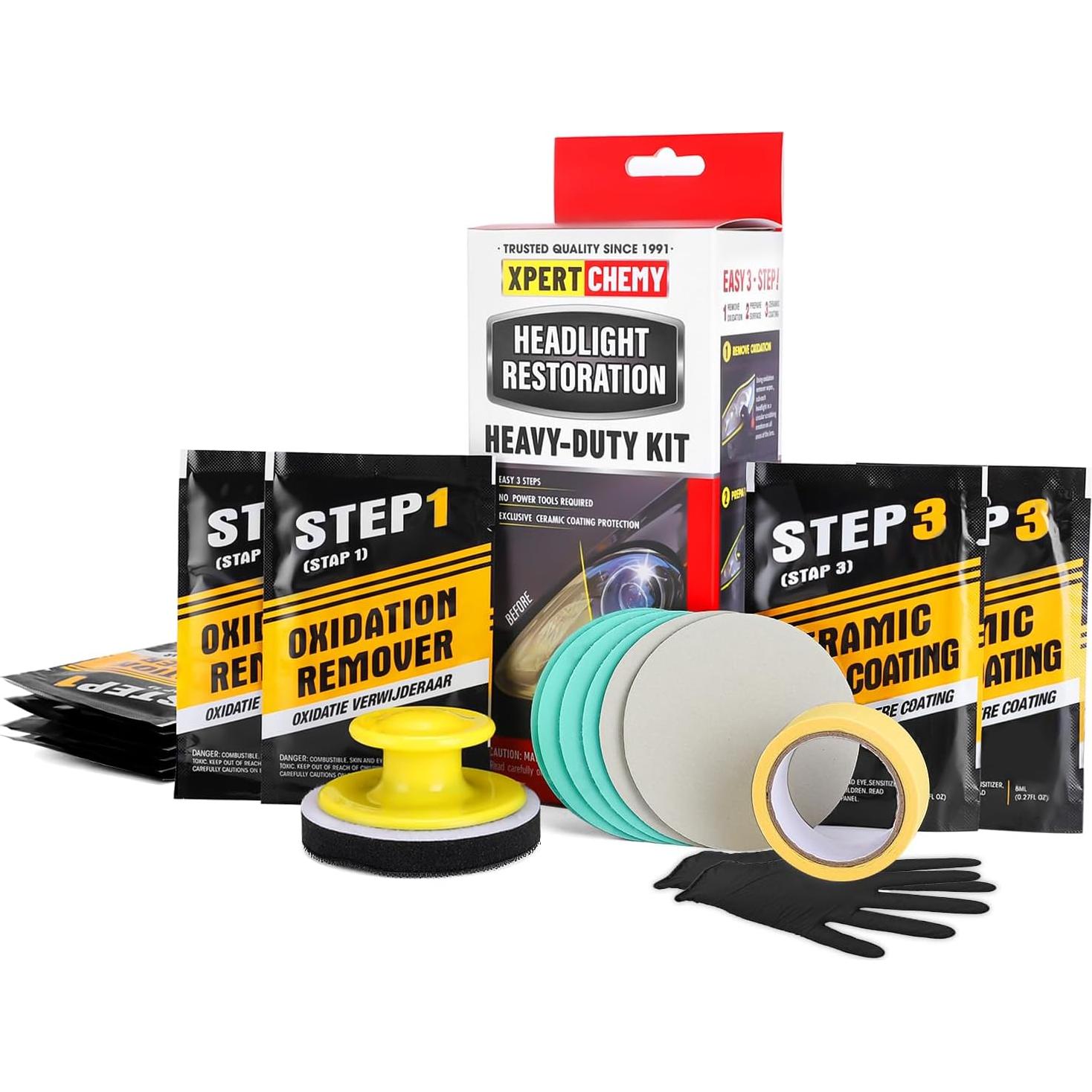 Kit de Restauración de Faros XPERTCHEMY XP005 - Sin Herramientas