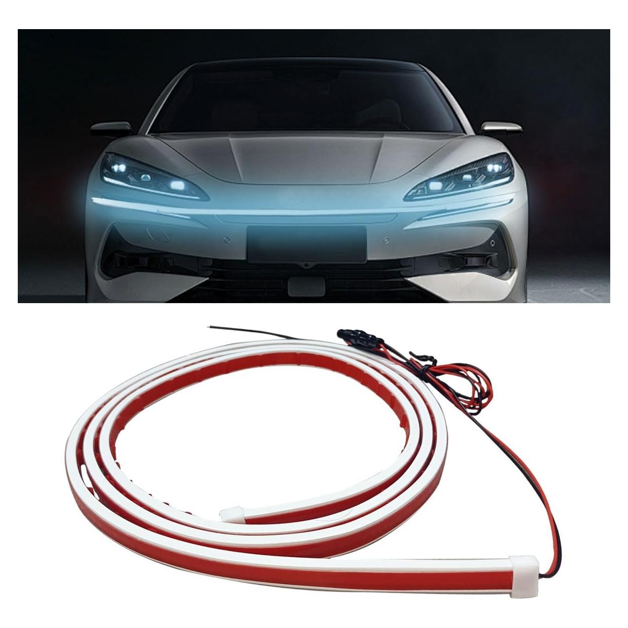 Tira de Luz LED LHDOS para Capó de Coche 182 cm Azul