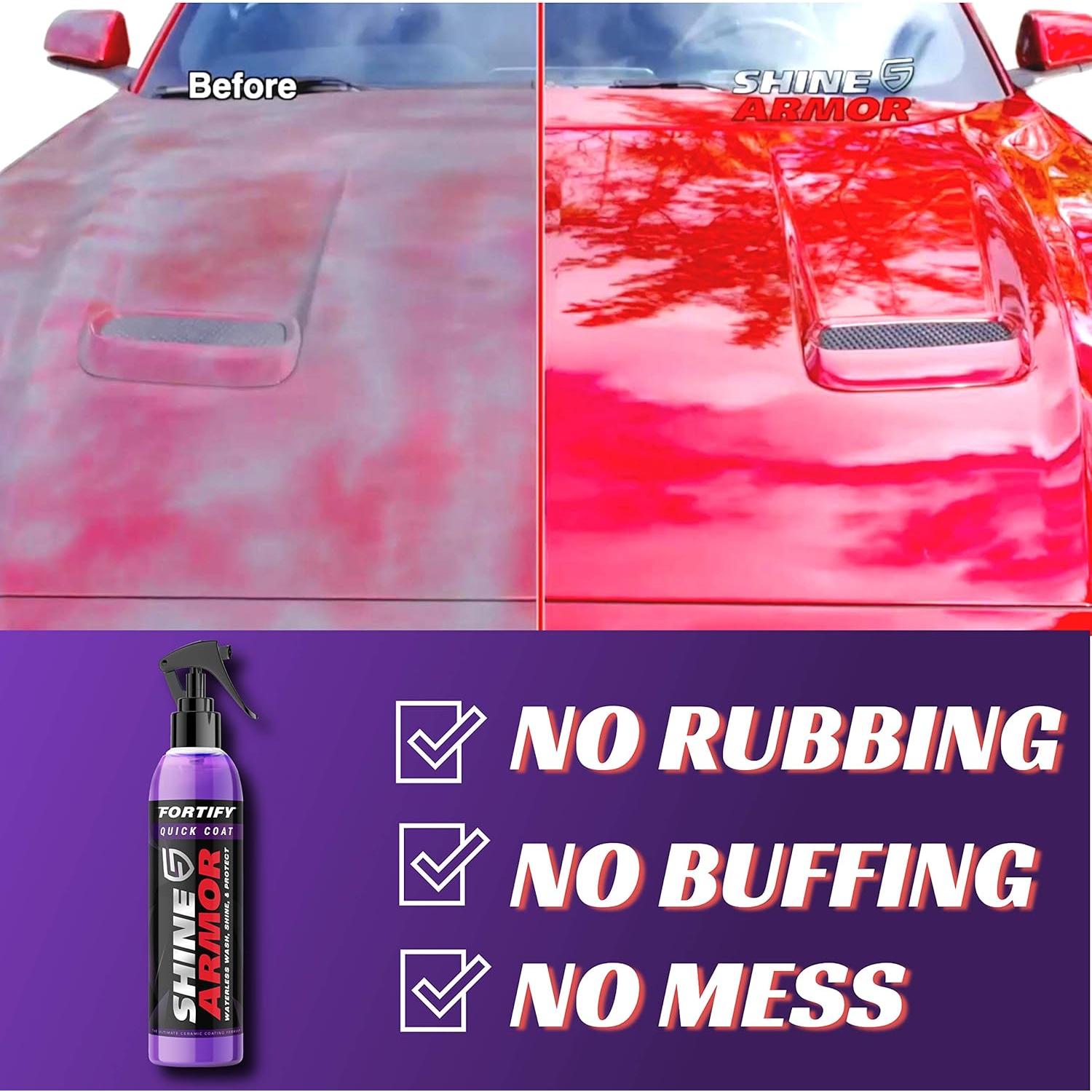 Brillo Armor Spray Cerámico Hidrofóbico 3 en 1 para Autos