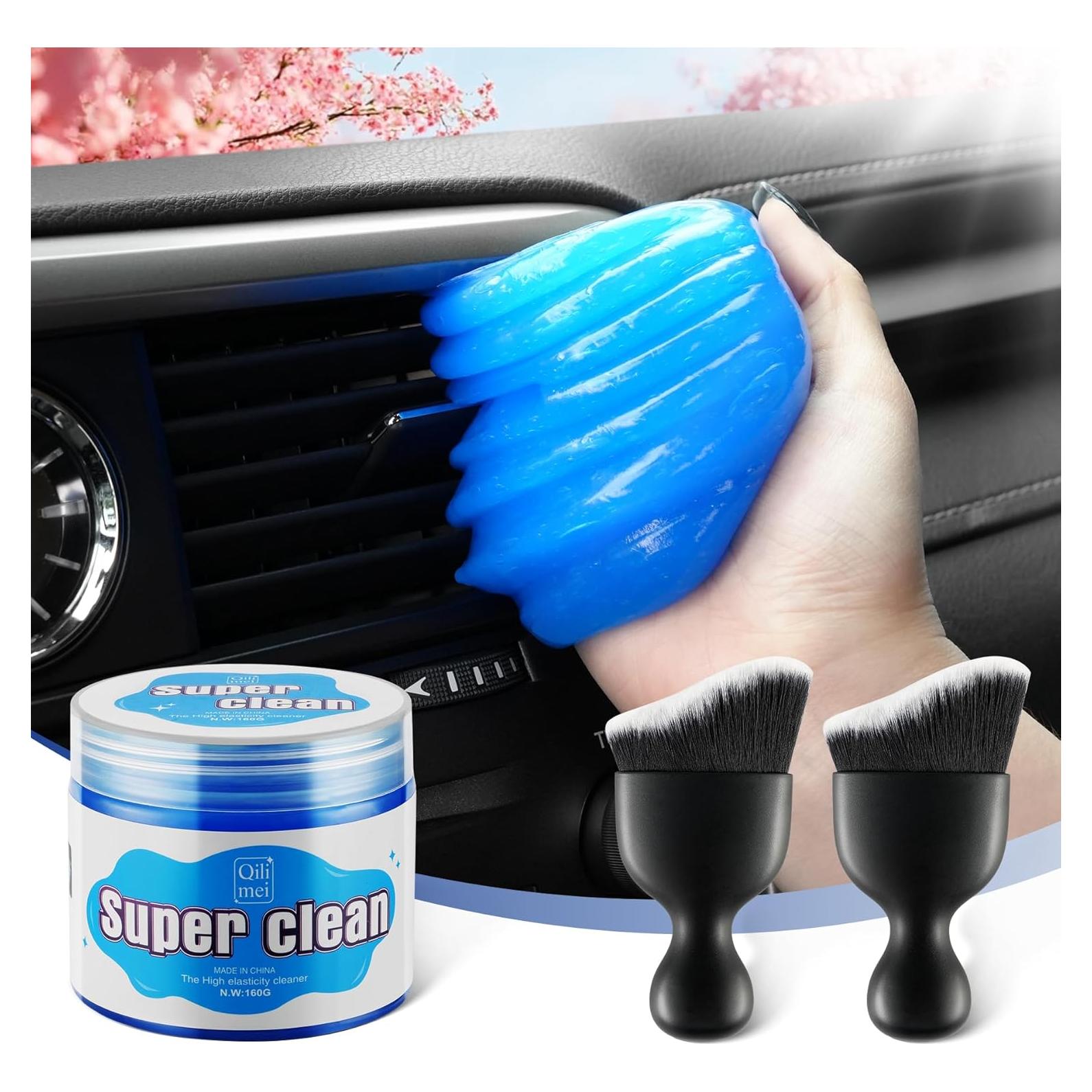 Kit de Limpieza de Autos SINGARO con Gel y Cepillos Detalle