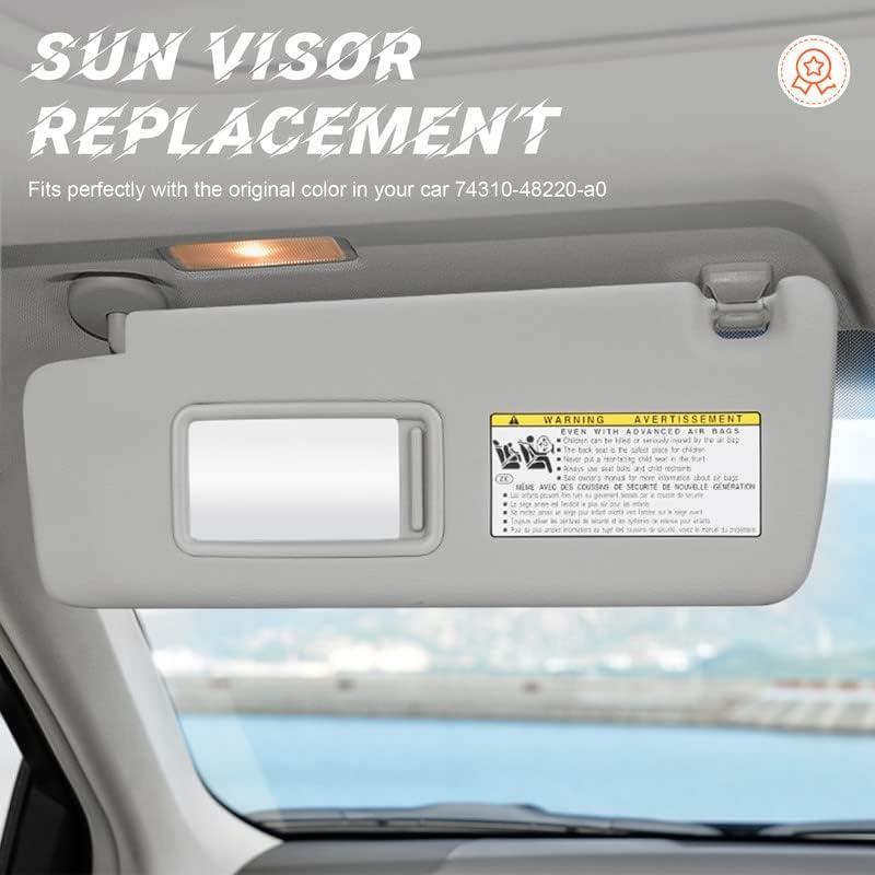 Visera Solar Lado Izquierdo ILONPA para Toyota Highlander 2004-2007