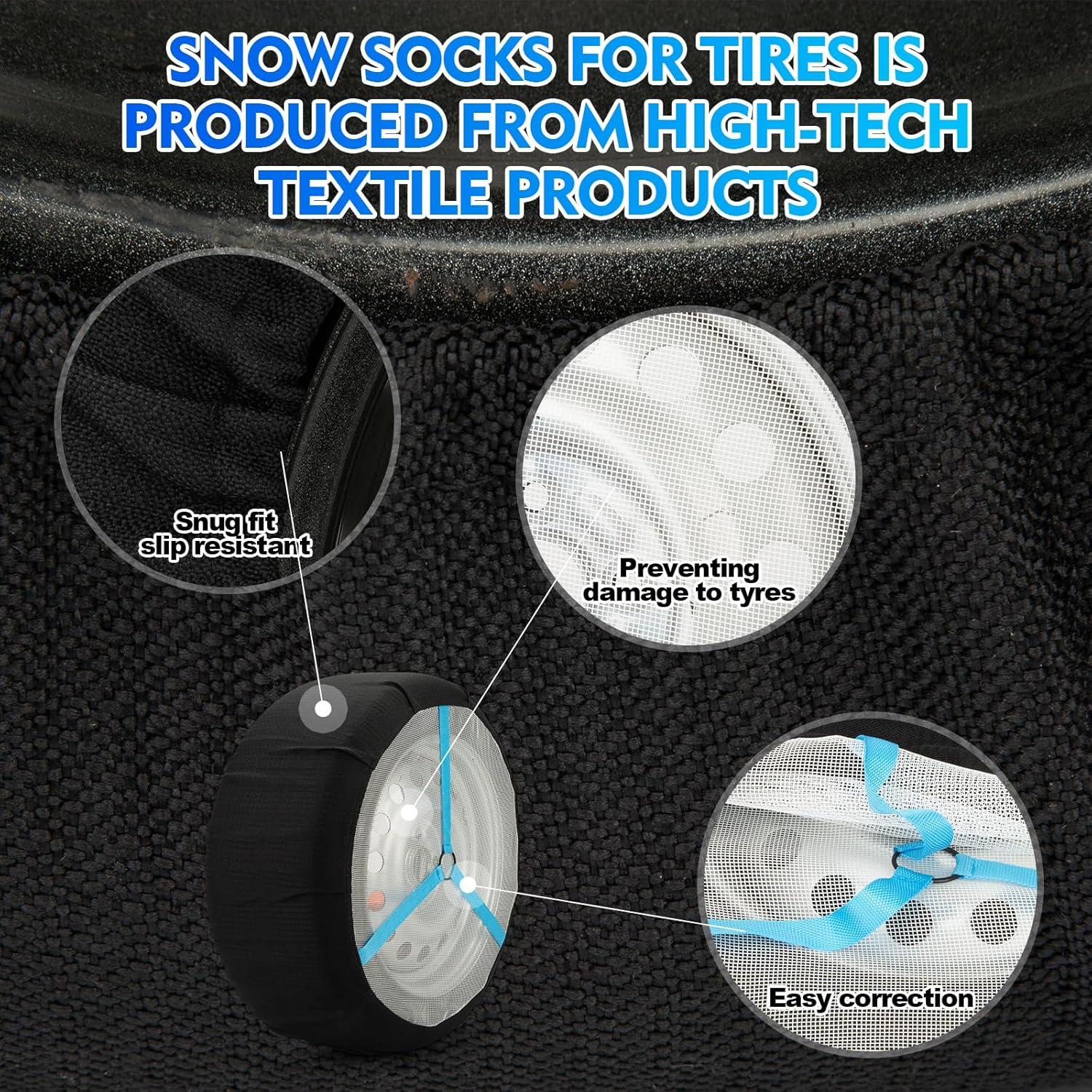 Calcetines de Nieve K-Musculo Mediano para SUV y Pickup