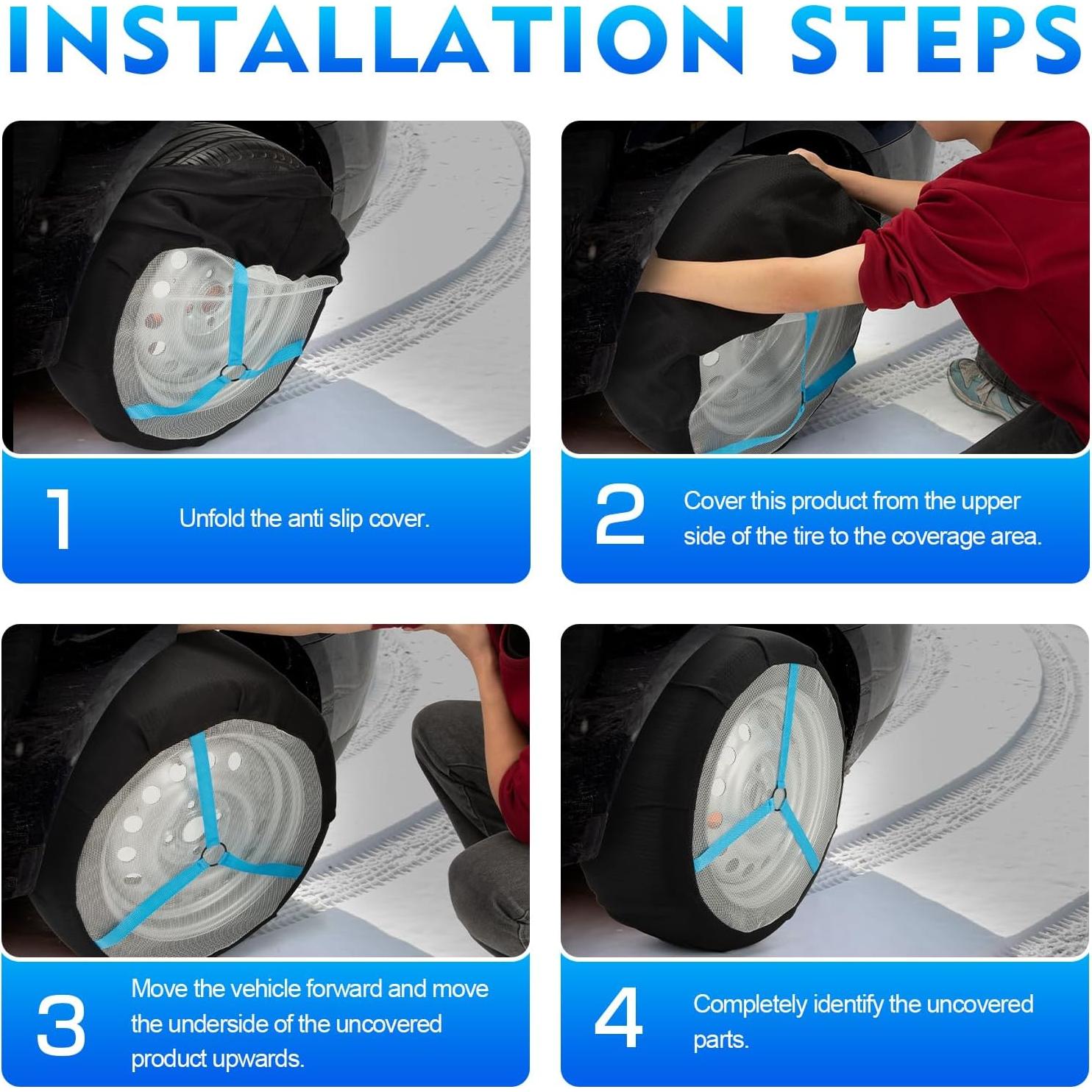 Calcetines de Nieve K-Musculo Mediano para SUV y Pickup