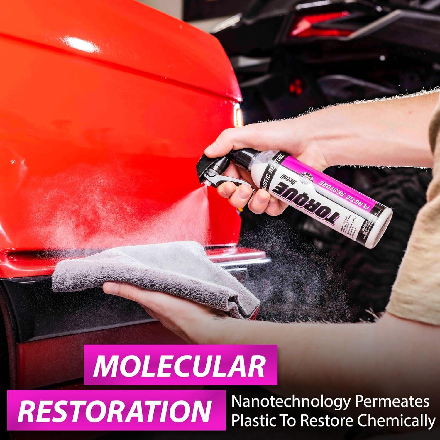 Spray Restaurador de Plástico Torque Detail 284 ml - Brilla y Protege