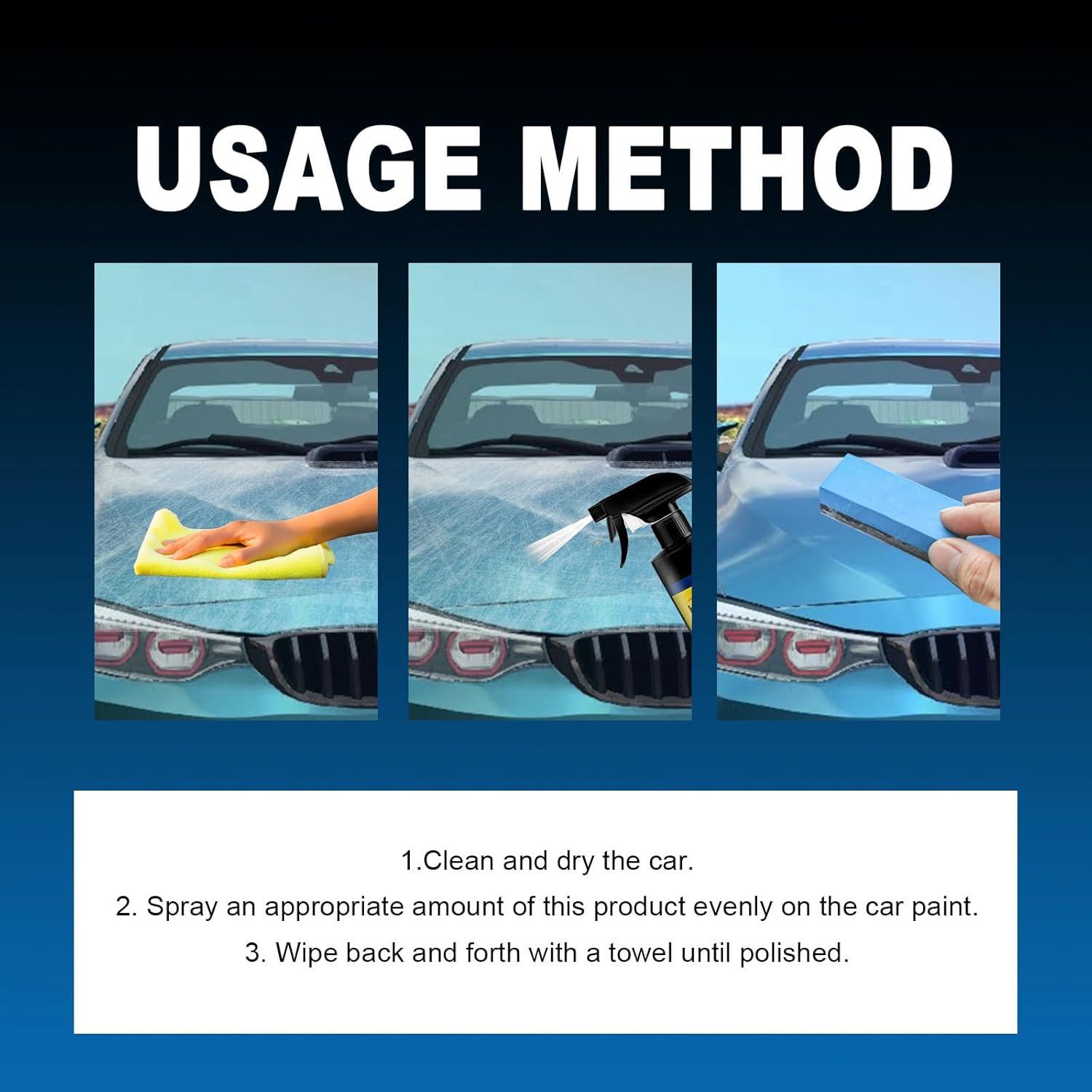 Spray de Cera para Automóviles Seyudzu 500ml Efecto Rápido