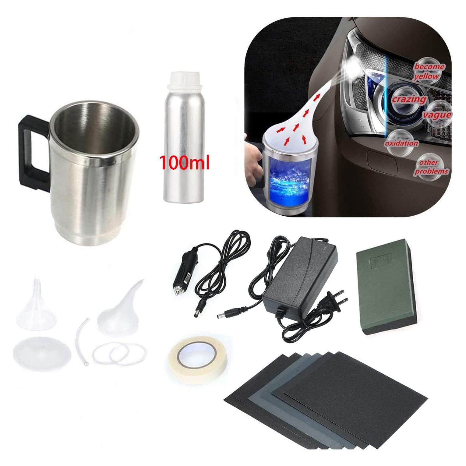 Kit de Restauración de Faros Ghguole con 100 ml de Líquido