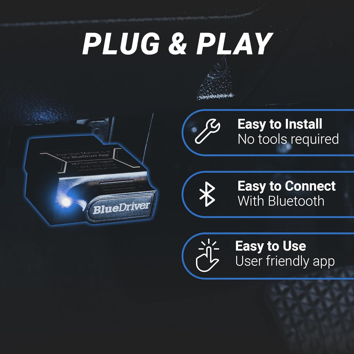 Escáner OBD2 Bluetooth BlueDriver para iOS y Android - Diagnóstico Avanzado