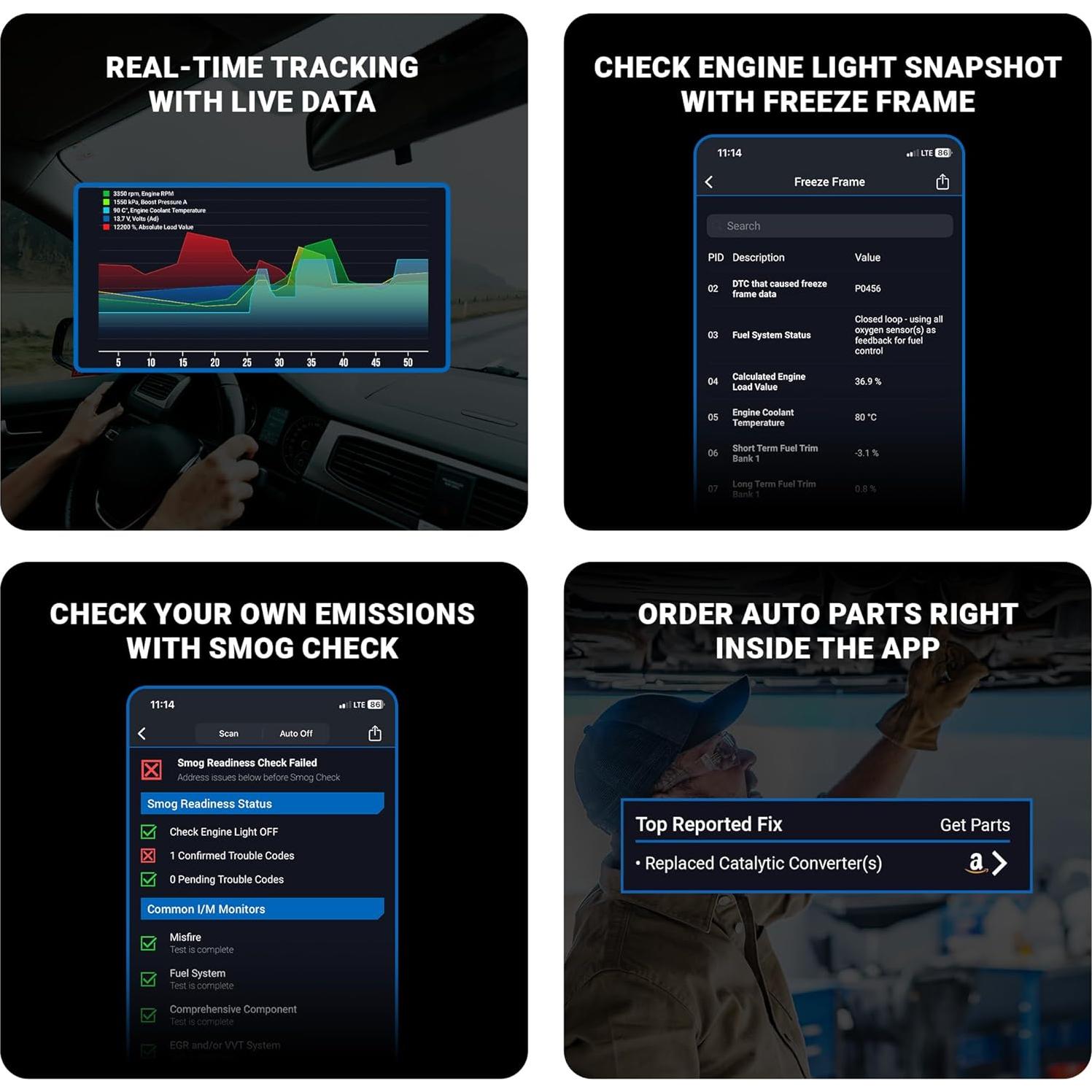 Escáner OBD2 Bluetooth BlueDriver para iOS y Android - Diagnóstico Avanzado