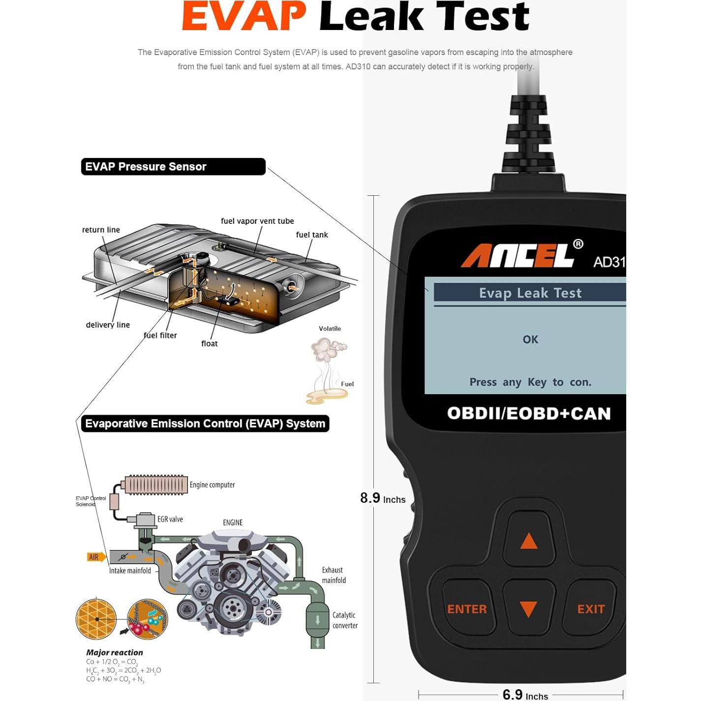 Escáner OBD II ANCEL AD310 Lector de Códigos de Fallo
