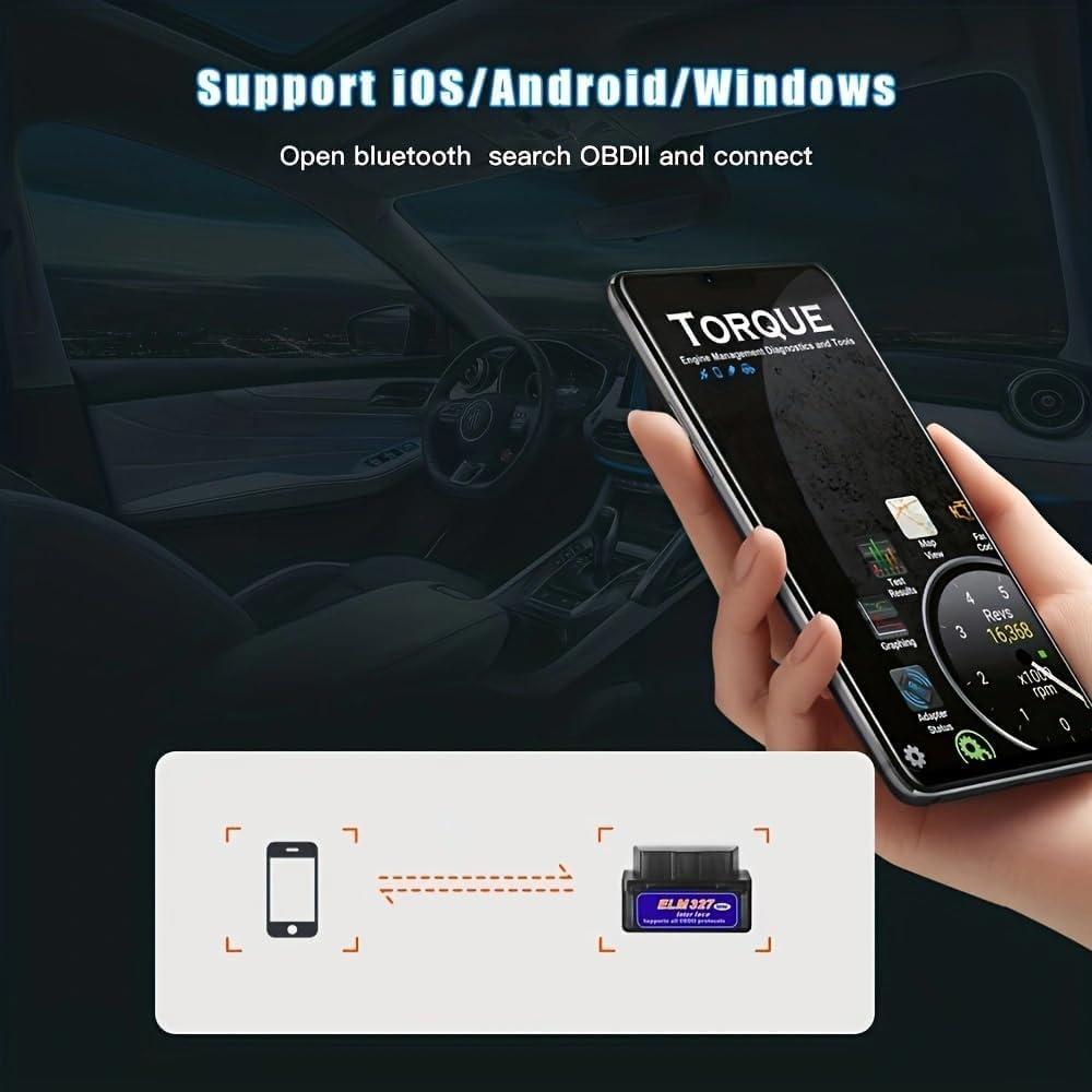 Lector de Códigos OBD2 Bluetooth DoHome elm03 para iOS y Android