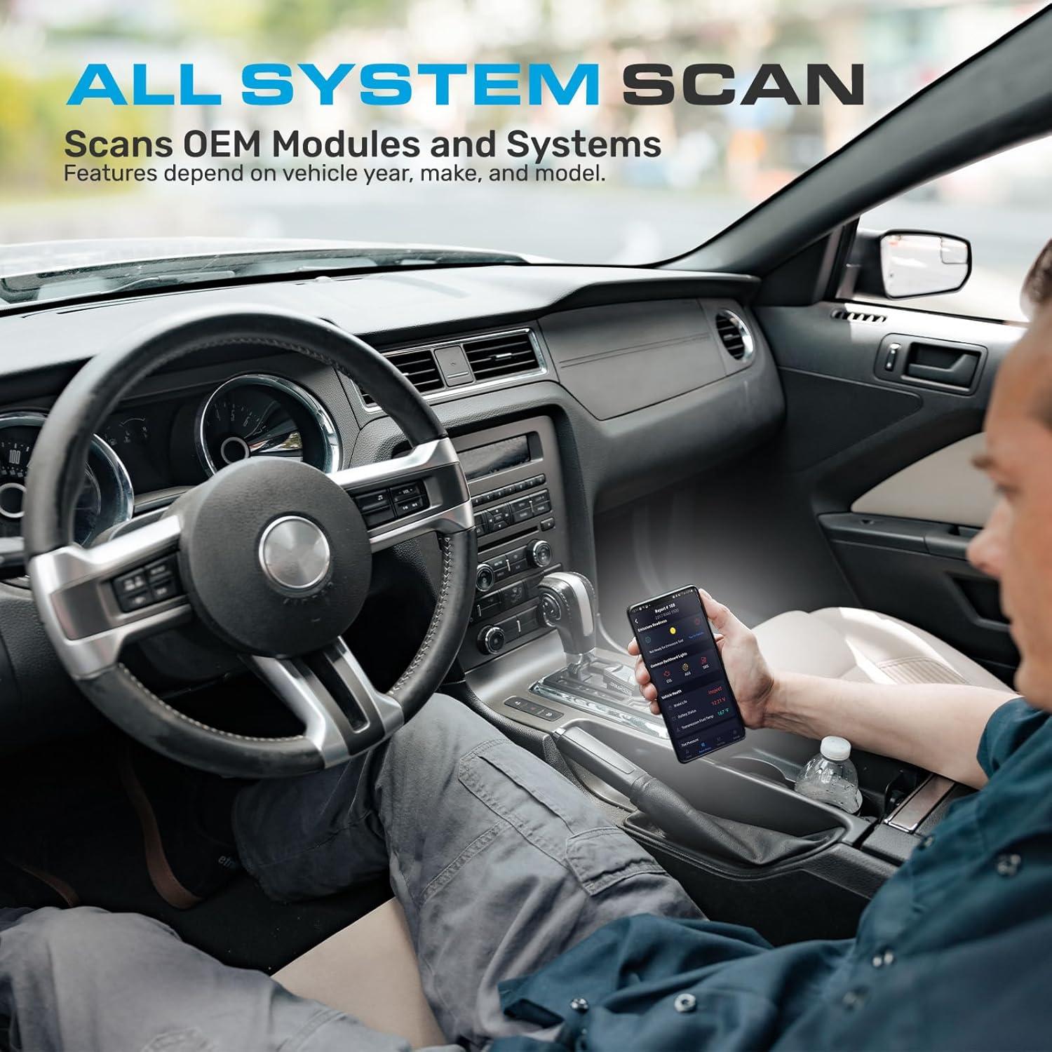 Escáner OBD2 Bluetooth BLCKTEC 430 para iOS y Android