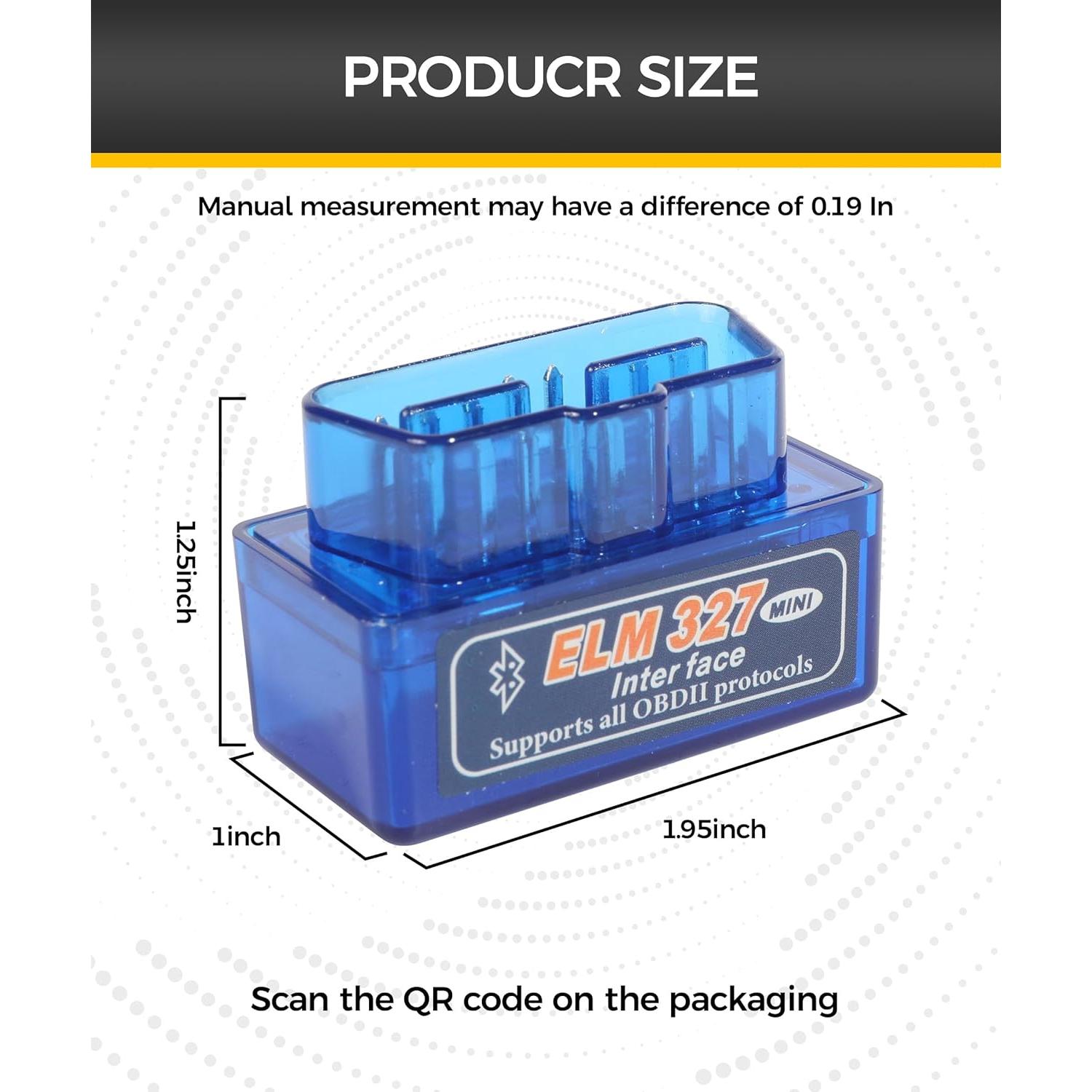 Escáner OBD2 Bluetooth UBOG 1810LY, Lector de Códigos