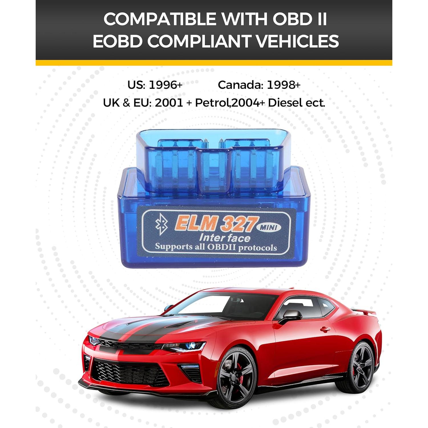 Escáner OBD2 Bluetooth UBOG 1810LY, Lector de Códigos
