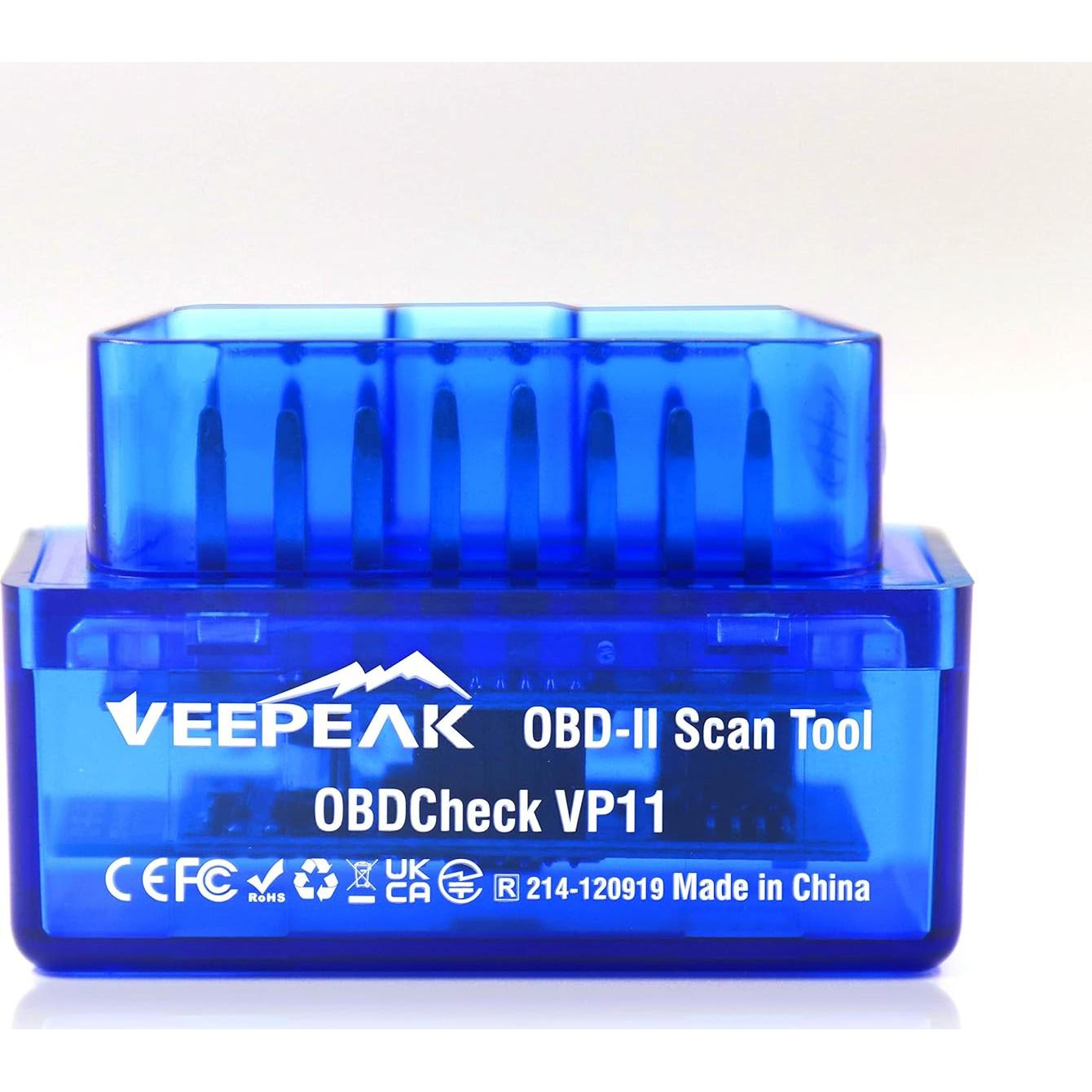 Escáner OBD II Veepeak VP11 Bluetooth para Android - Lector de Códigos