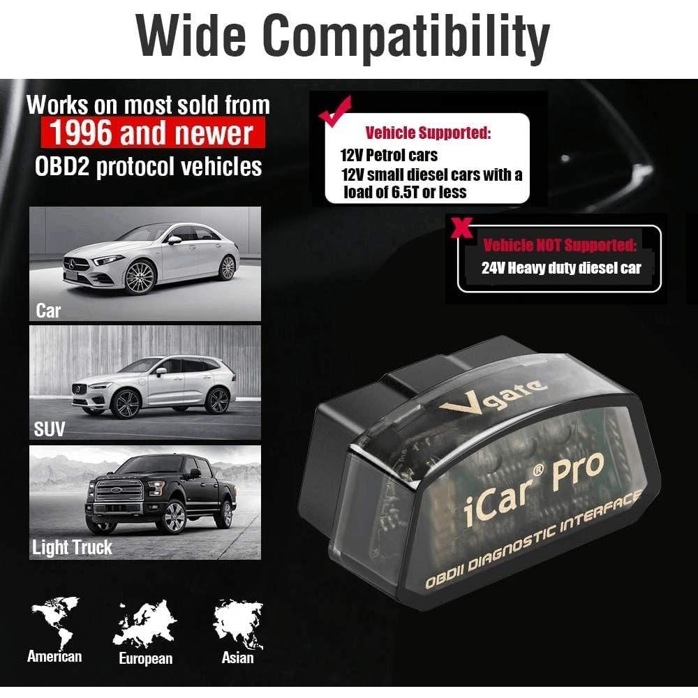 Vgate iCar Pro Bluetooth 4.0 Lector OBD2 para iOS y Android