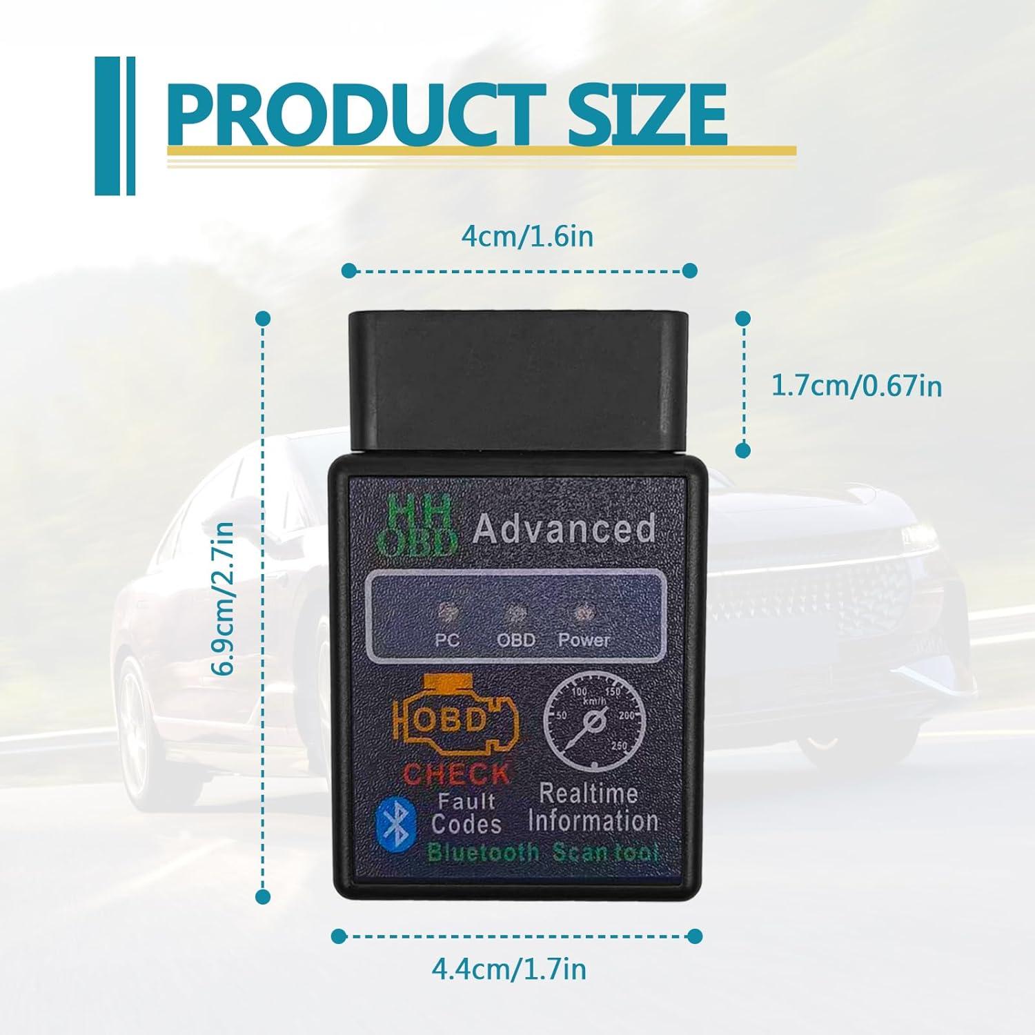 Escáner OBD2 Inalámbrico Bluetooth KEVWR, Lector de Códigos