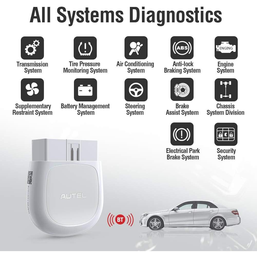 Escáner OBD2 Bluetooth Autel AP200, Lector de Códigos y Diagnóstico