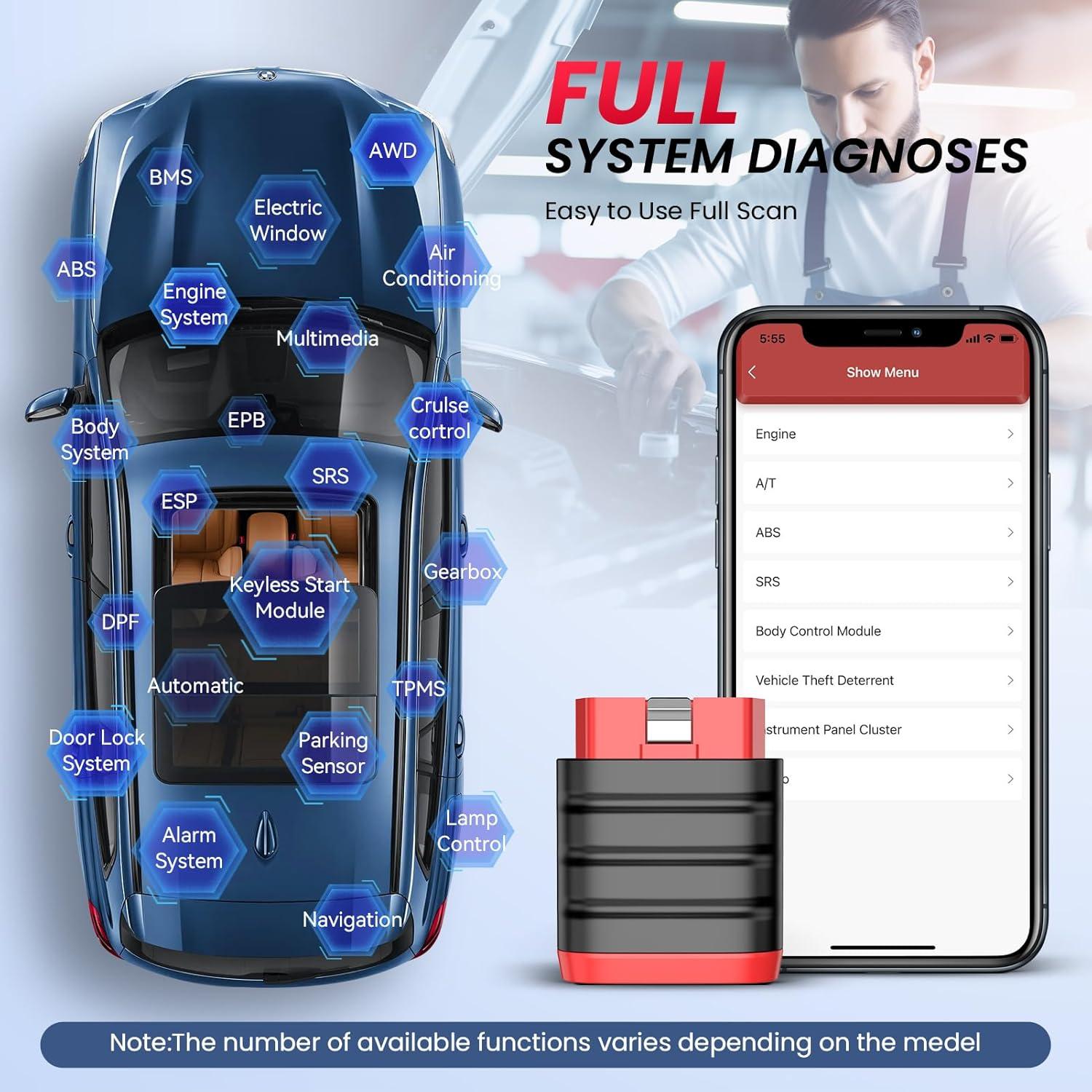 Escáner OBD2 Bluetooth Thinkcar Thinkdiag Mini - Diagnóstico Completo