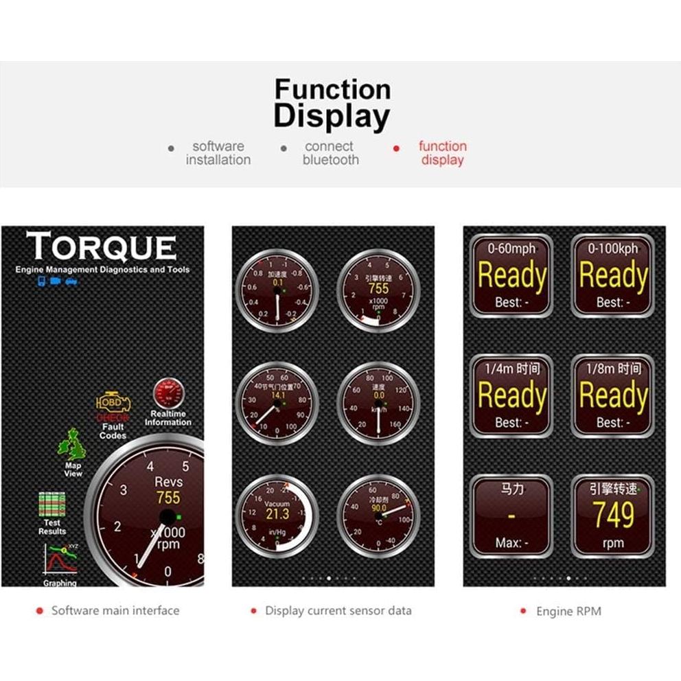 Escáner OBD2 Bluetooth SCCJGL Elm327 V1.5 para Android