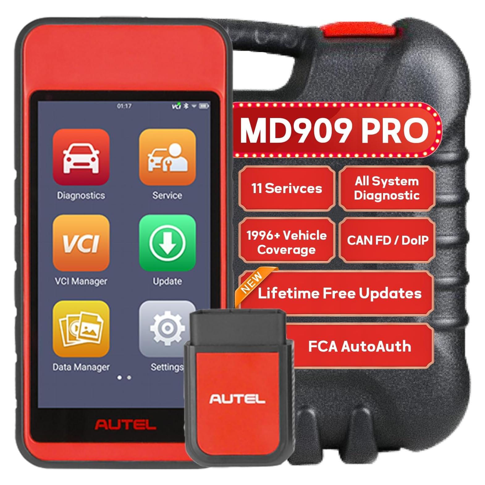 Escáner OBD2 Autel MaxiDiag MD909 Pro, Diagnóstico Completo