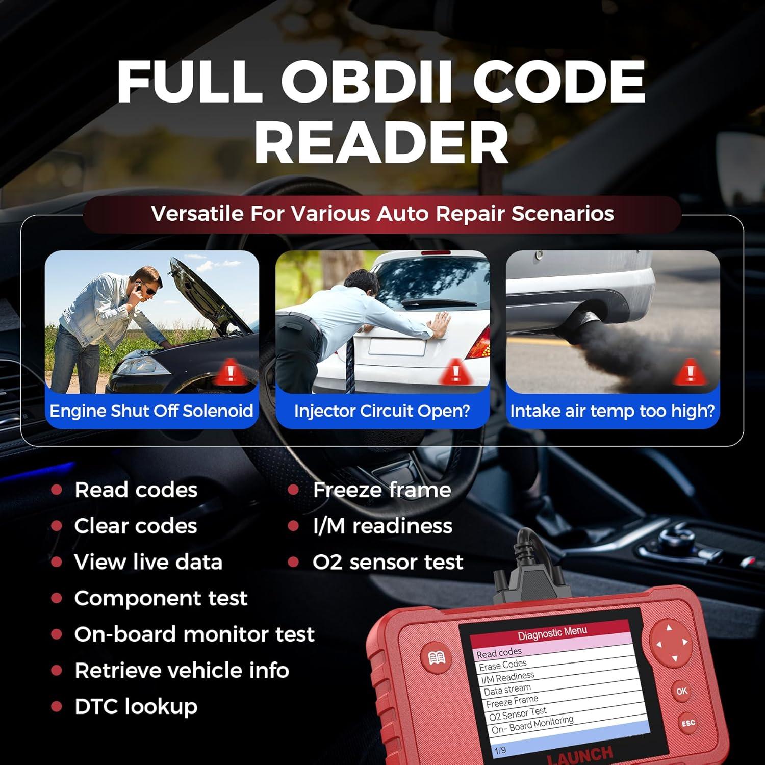 Lector de Códigos Automotriz LAUNCH Creader VII+ OBD2