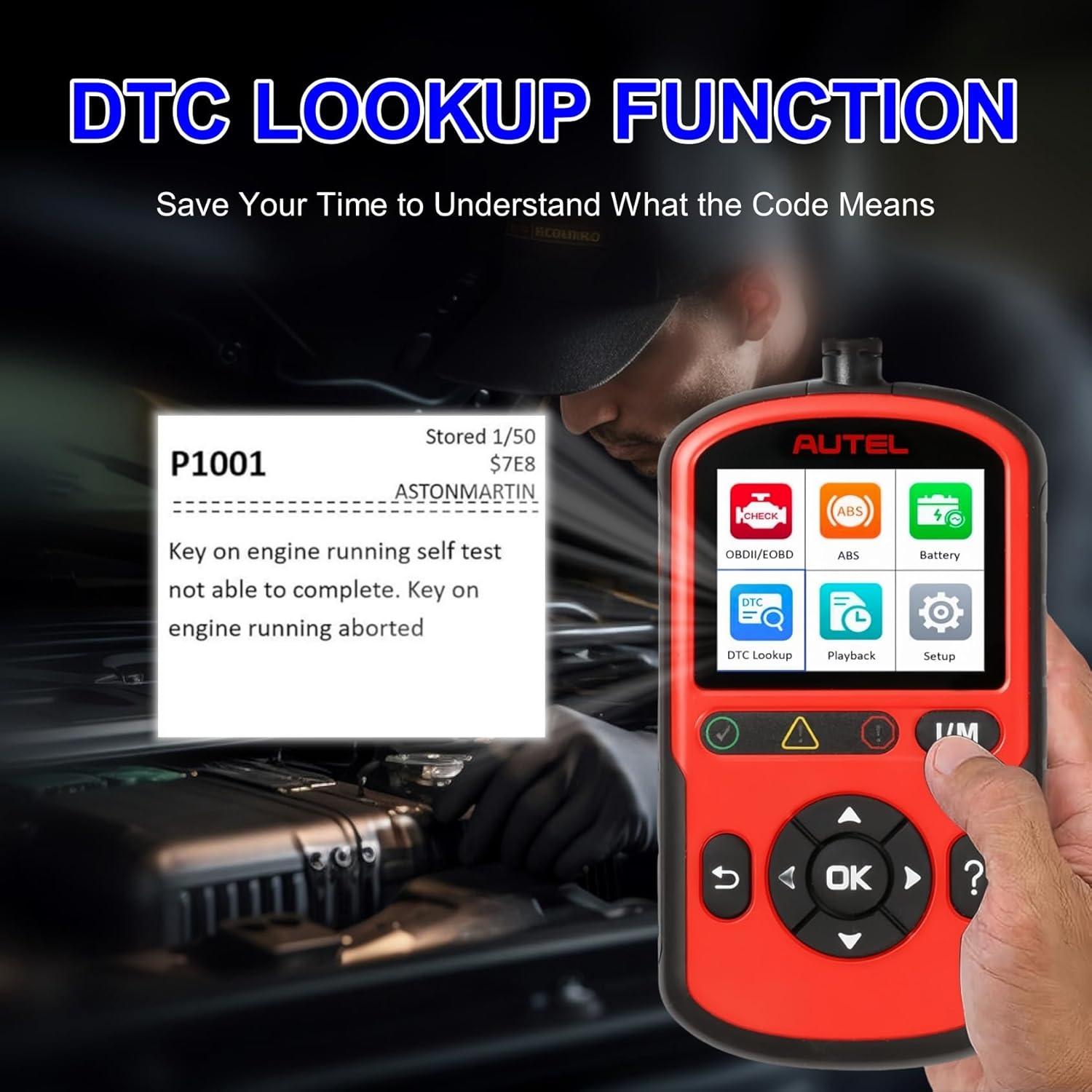 Escáner OBD2 Autel AL549 con Diagnóstico ABS y Prueba de Batería