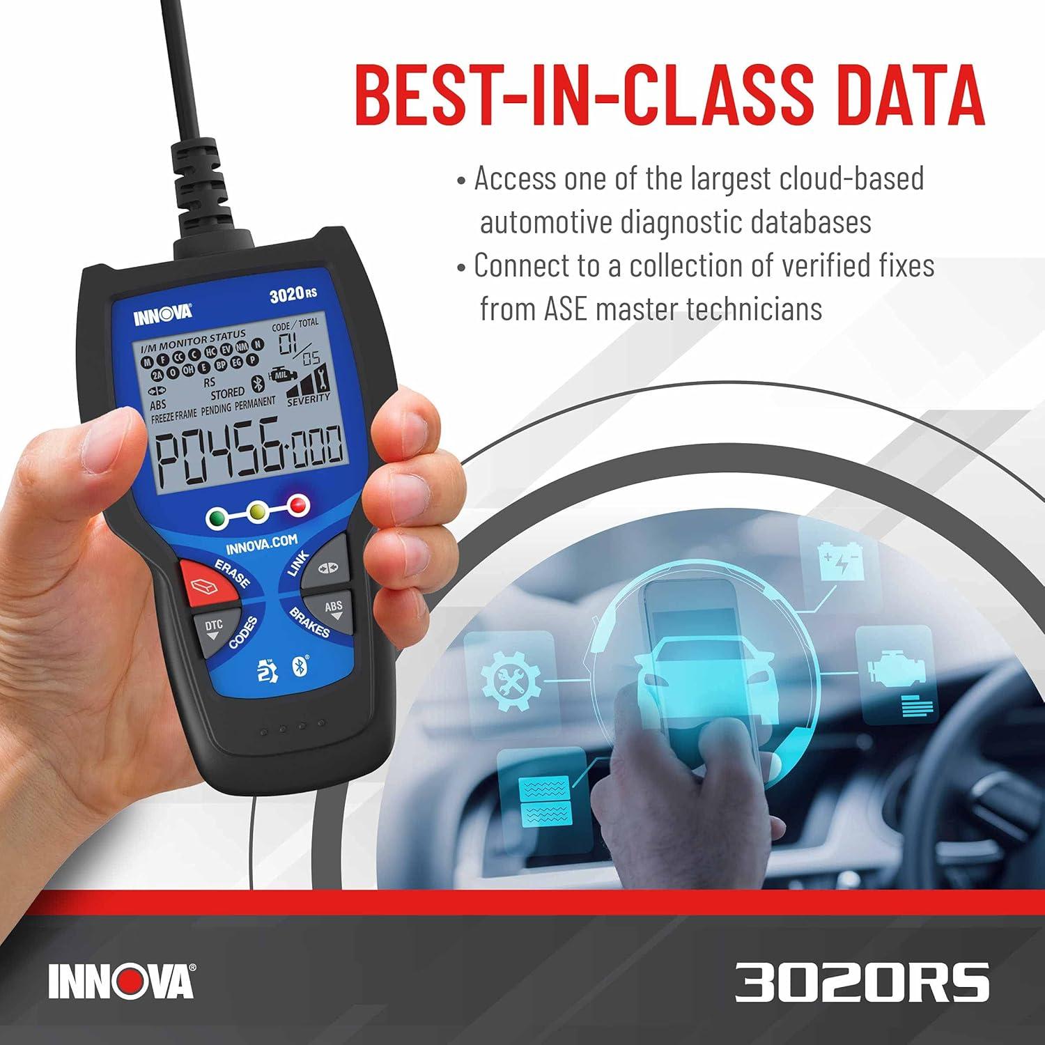 Lector de Códigos OBD2 Innova 3020RS con Funciones ABS