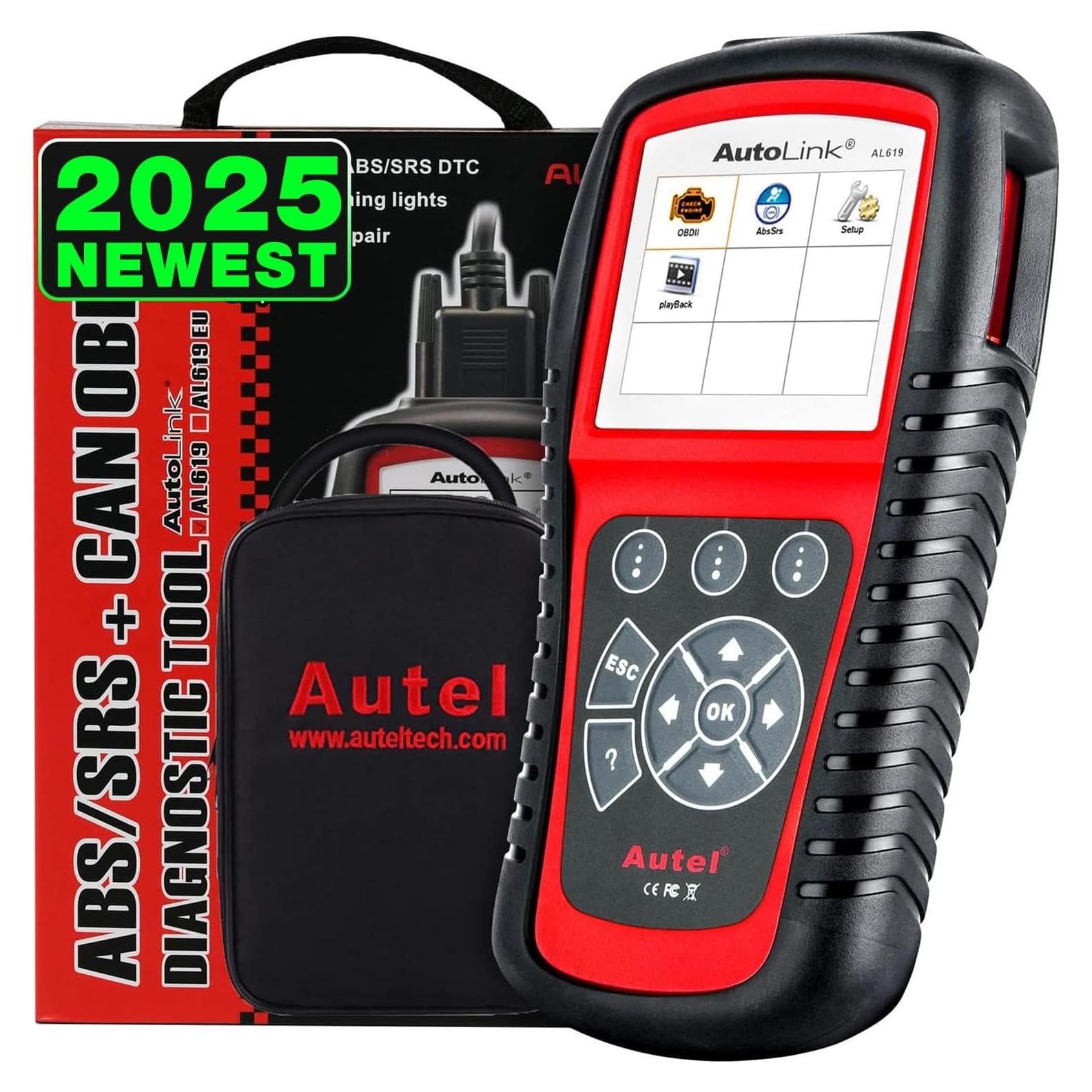 Escáner de Diagnóstico OBD2 Autel AL619 - ABS SRS 10 Modos