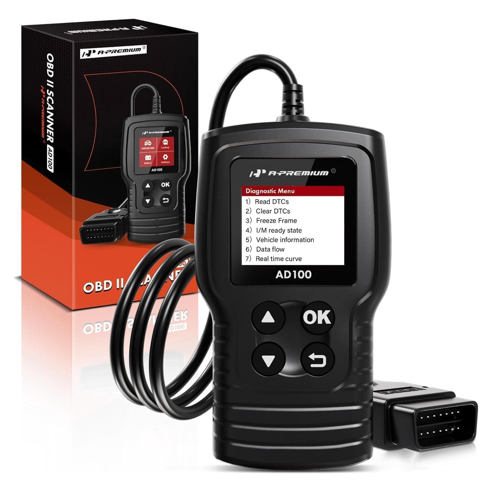 Escáner OBD2 A-Premium AD100 Herramienta de Diagnóstico Coche