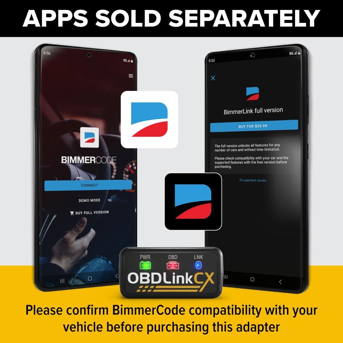 Adaptador OBD2 Bluetooth OBDLink CX para BMW y Mini