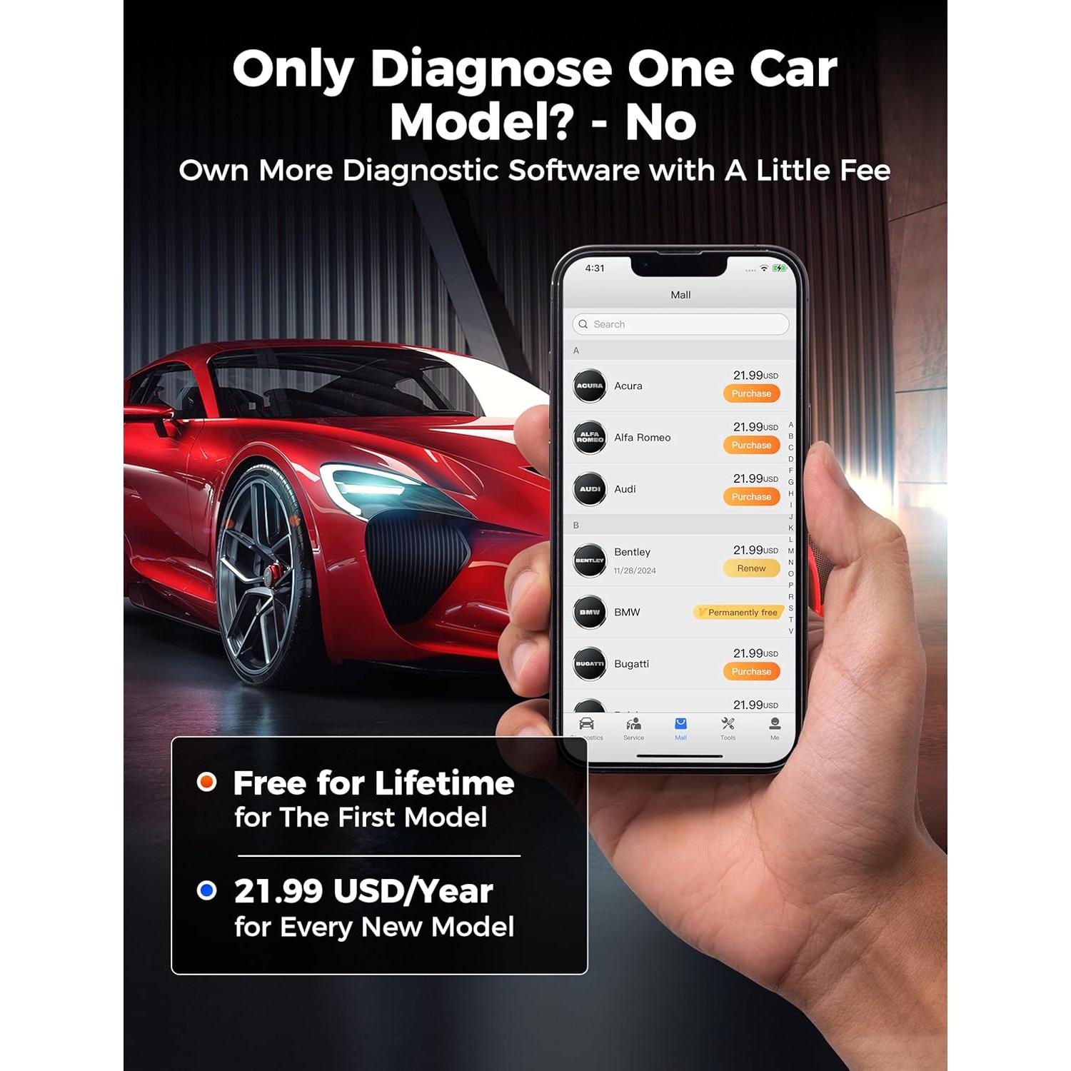 Lector de Códigos OBD2 Autel MaxiAP AP2500E Bluetooth