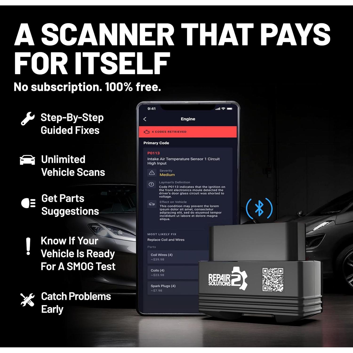 Escáner OBD2 Innova 1000 Bluetooth para iPhone y Android