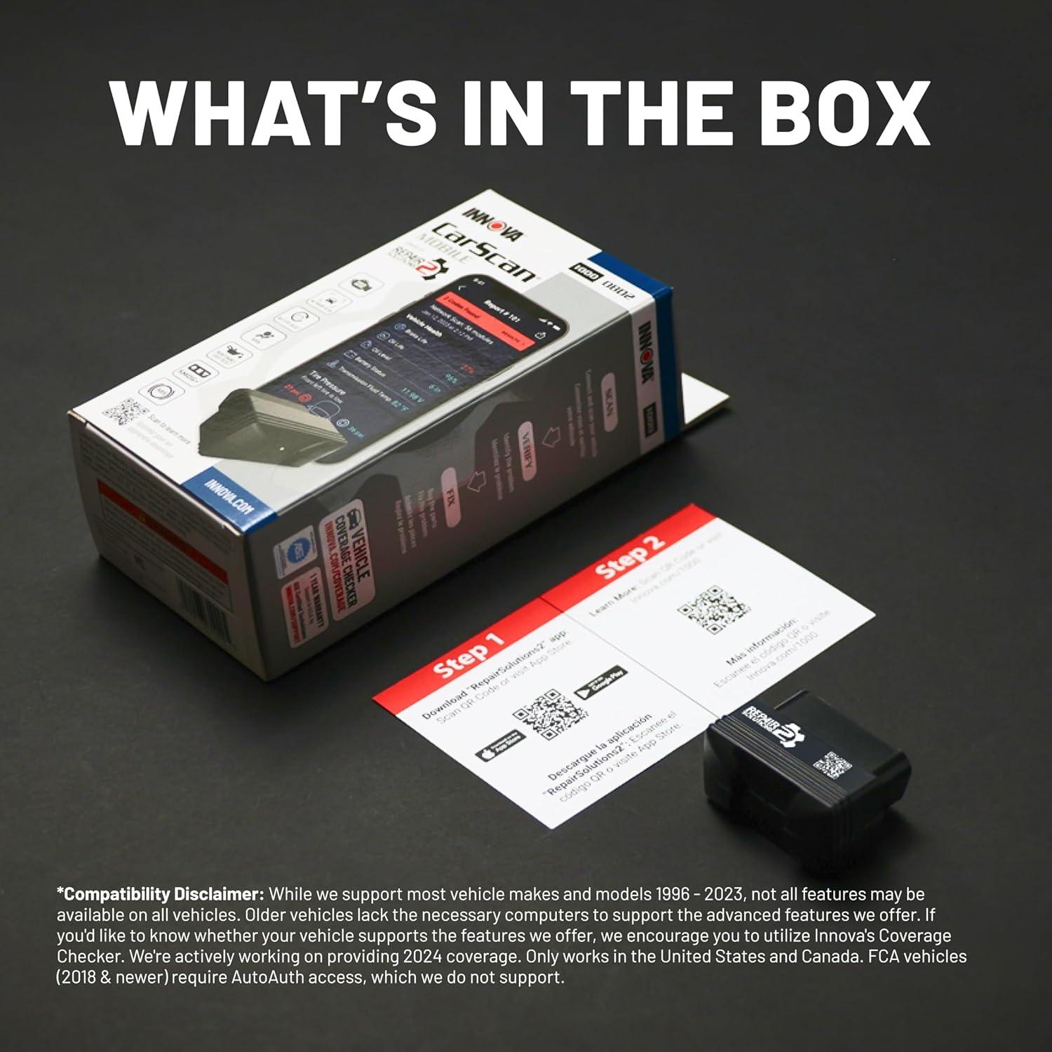 Escáner OBD2 Innova 1000 Bluetooth para iPhone y Android