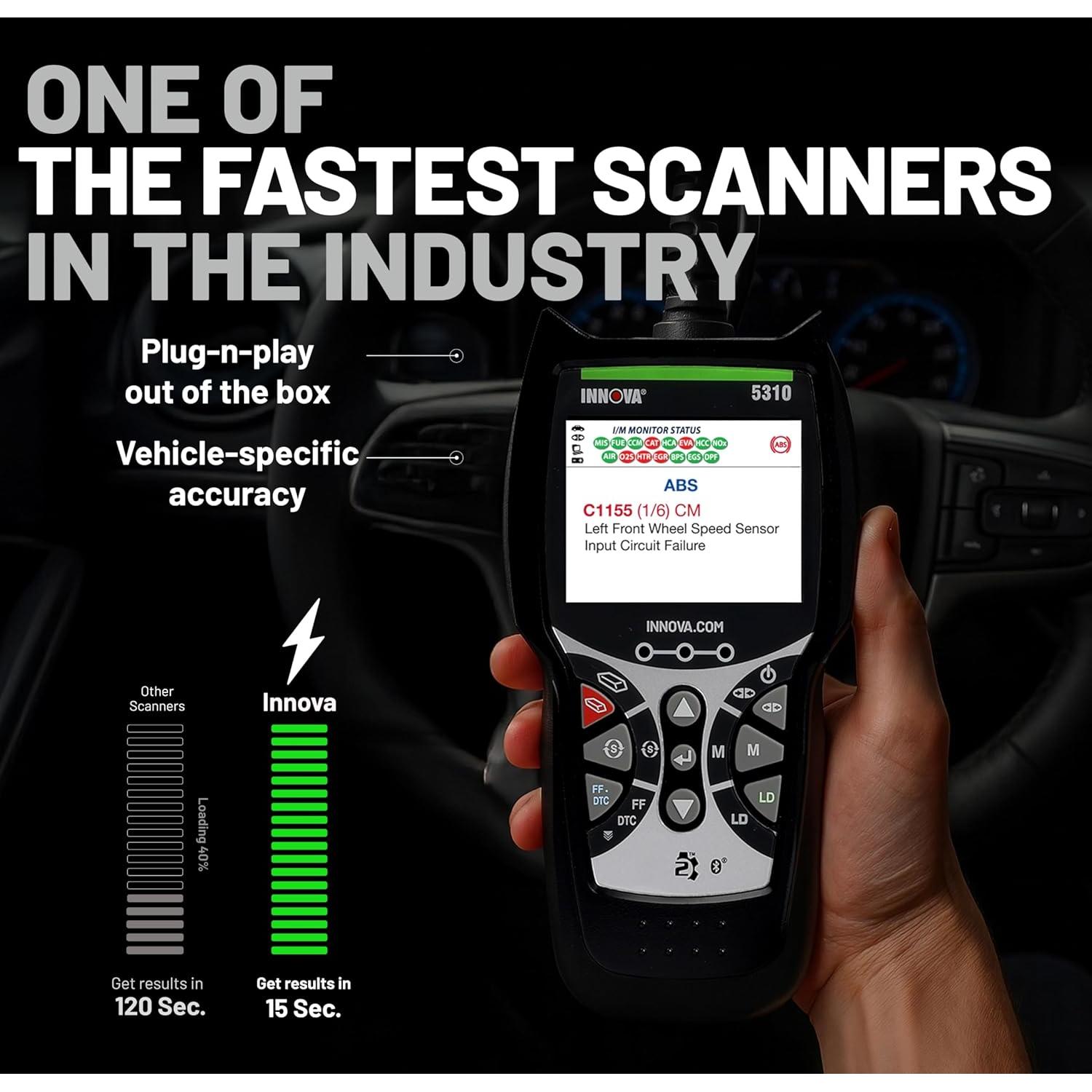 Escáner OBD2 Innova 5310 - Lector de Códigos ABS y SRS