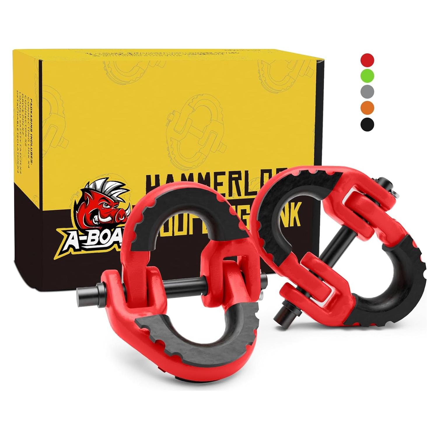 Conector de Cadena de Seguridad A-BOAR 2pack 5443 kg Rojo