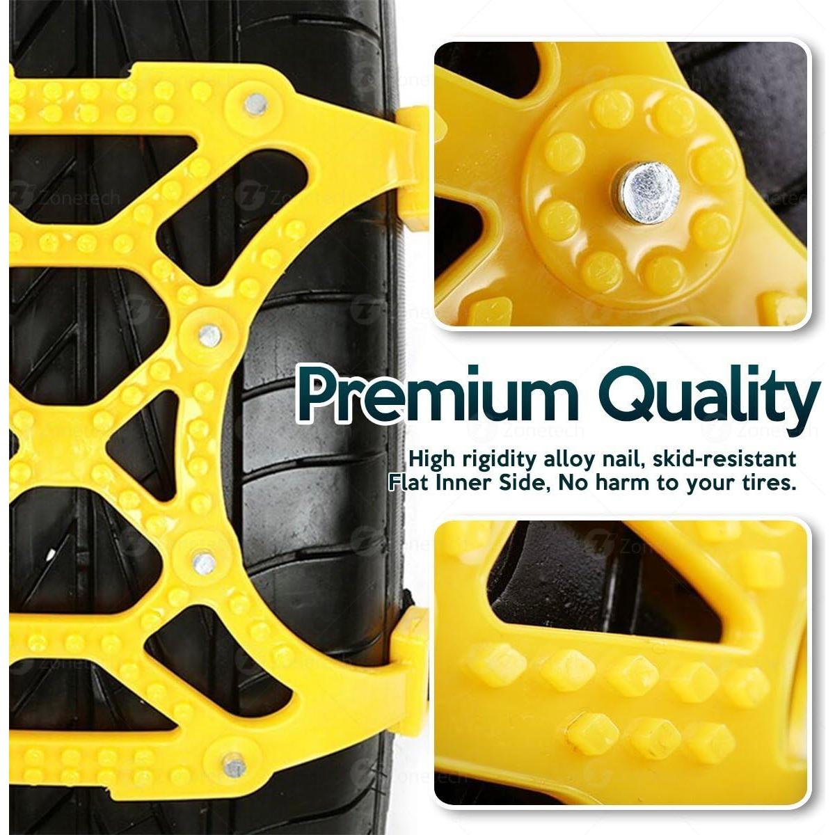Cadenas para Neumáticos ZONETECH 6-Pack Antideslizante