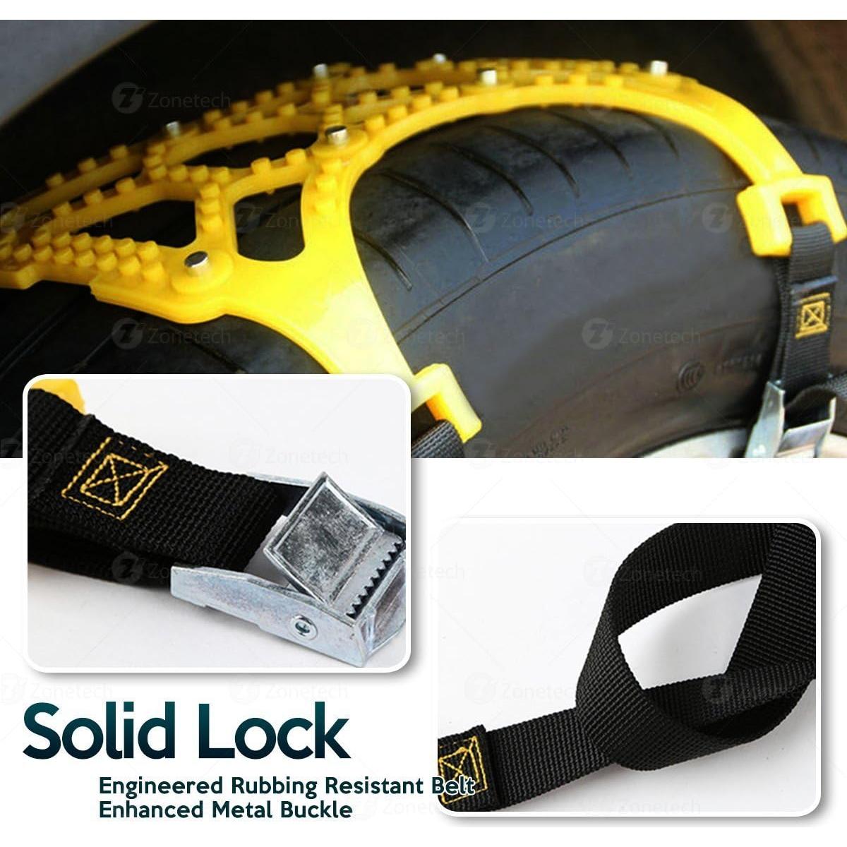 Cadenas para Neumáticos ZONETECH 6-Pack Antideslizante