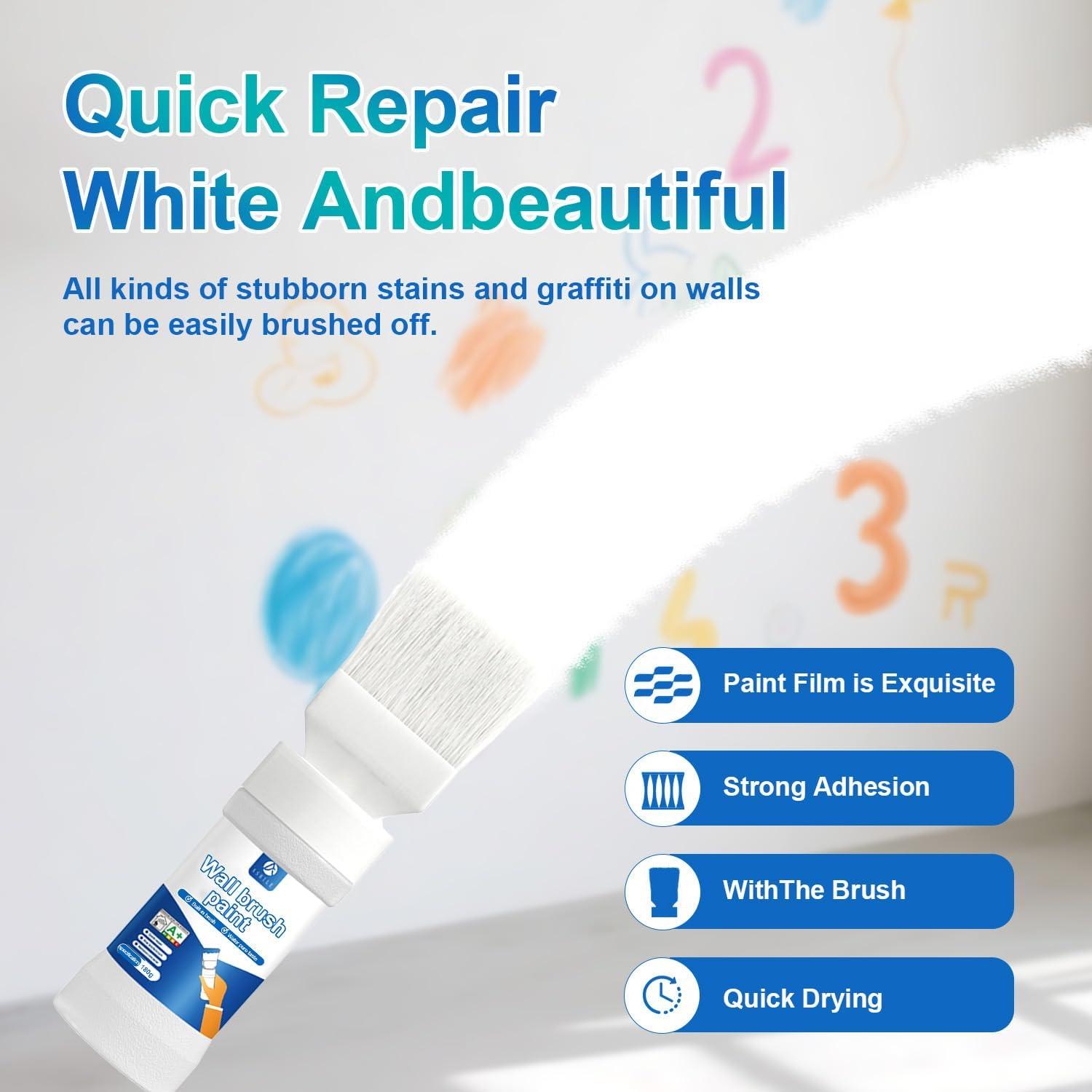 Pintura Blanca Mate Anirun 6.35 Oz Kit Reparación Yeso