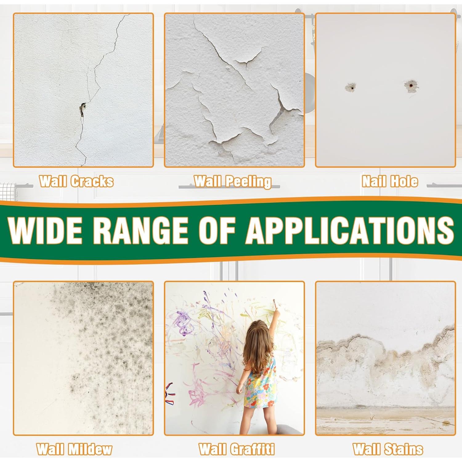 Pintura Blanca para Paredes 500g con Rodillo Integrado Clennaner