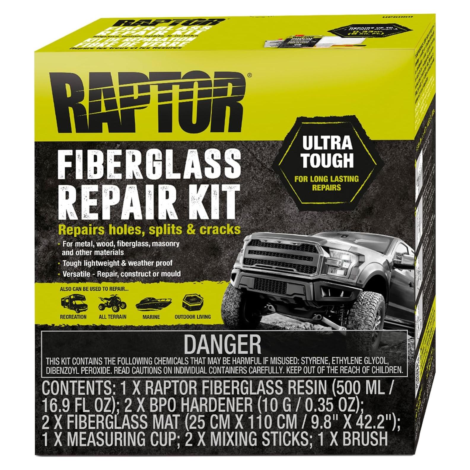 Kit de Reparación de Fibra de Vidrio Raptor - 0.92 kg - Todo en Uno
