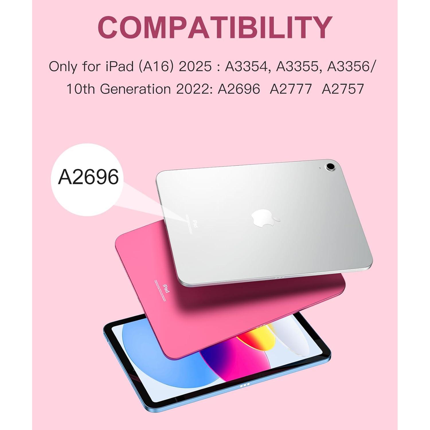 Funda con Teclado para iPad 11"/10.9" Harvopu Rosa