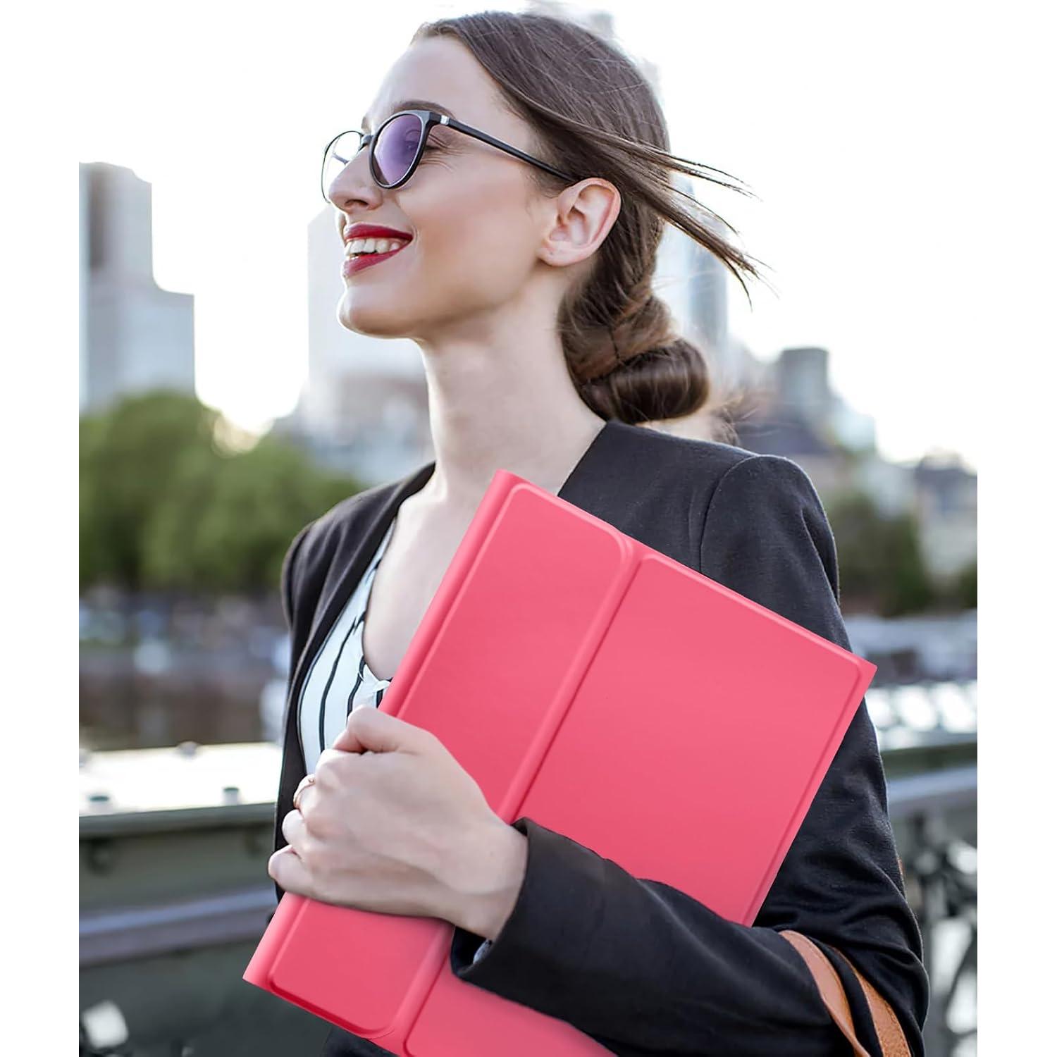 Funda con Teclado para iPad 11"/10.9" Harvopu Rosa