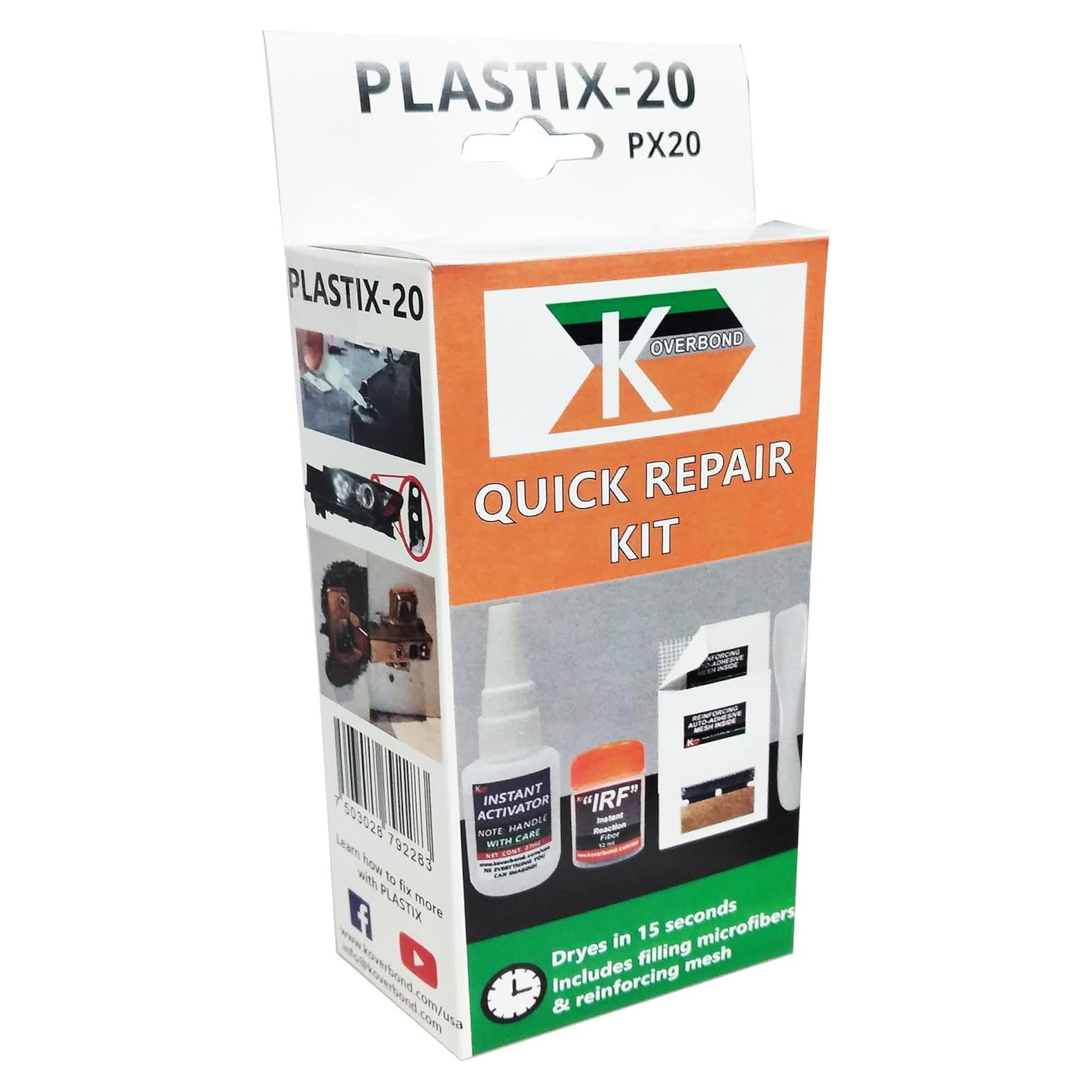 Kit de Reparación Rápida PLASTIX-20 - Adhesivo Ultra-Rápido