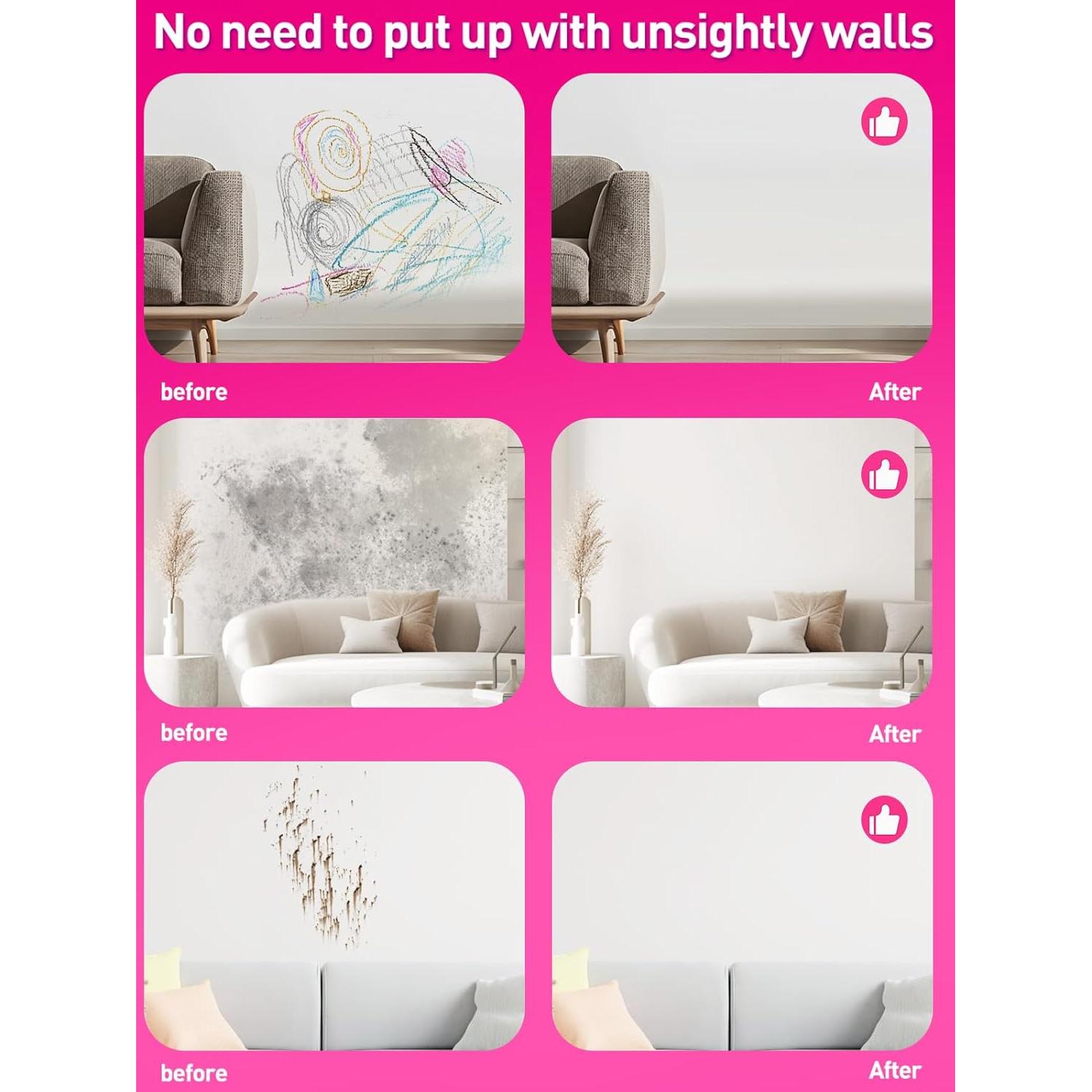 Pintura Blanca para Paredes NEWALLENCE con Rodillo 2-en-1