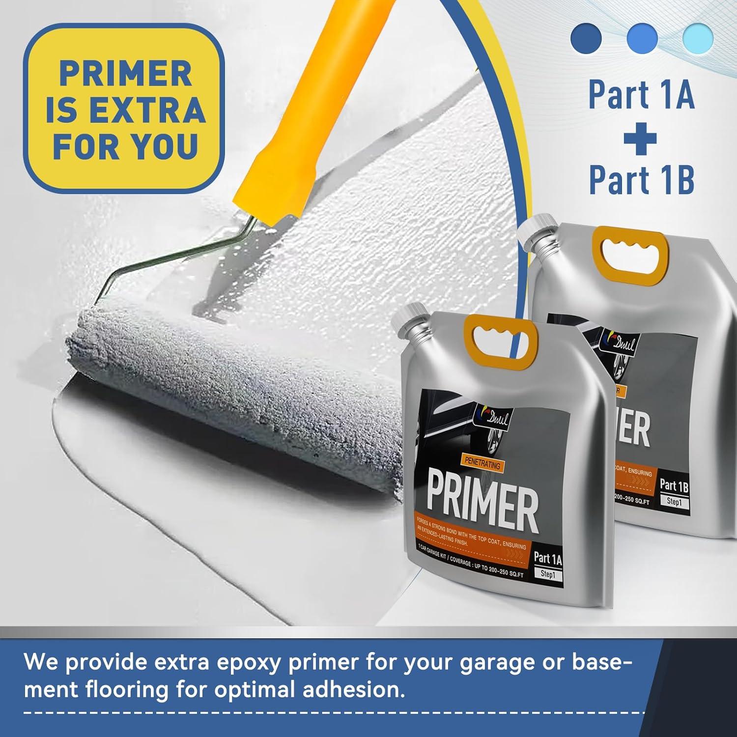 Kit de Pintura Epóxica para Suelos de Garaje DWIL 2.5L Gris Claro