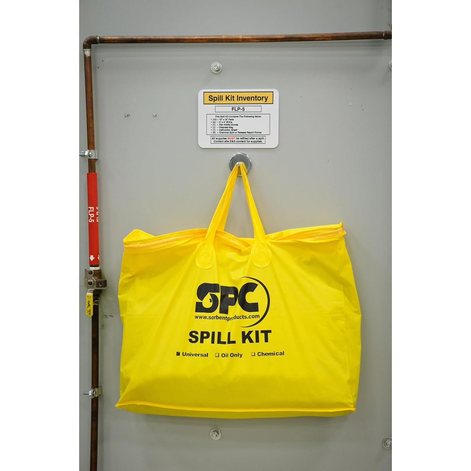 Kit de Derrames Universal Brady SPC SKA-PP 19L Portátil Amarillo