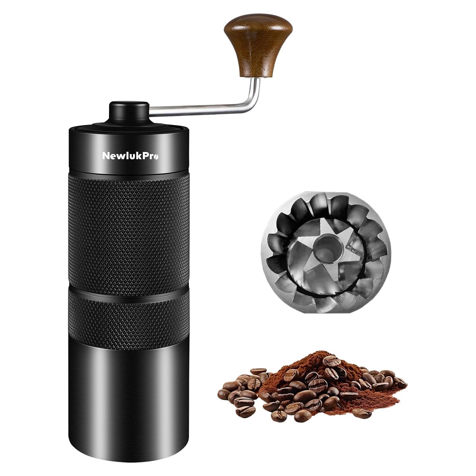 Molinillo de Café Manual NewlukPro M6 25g Aluminio Portátil
