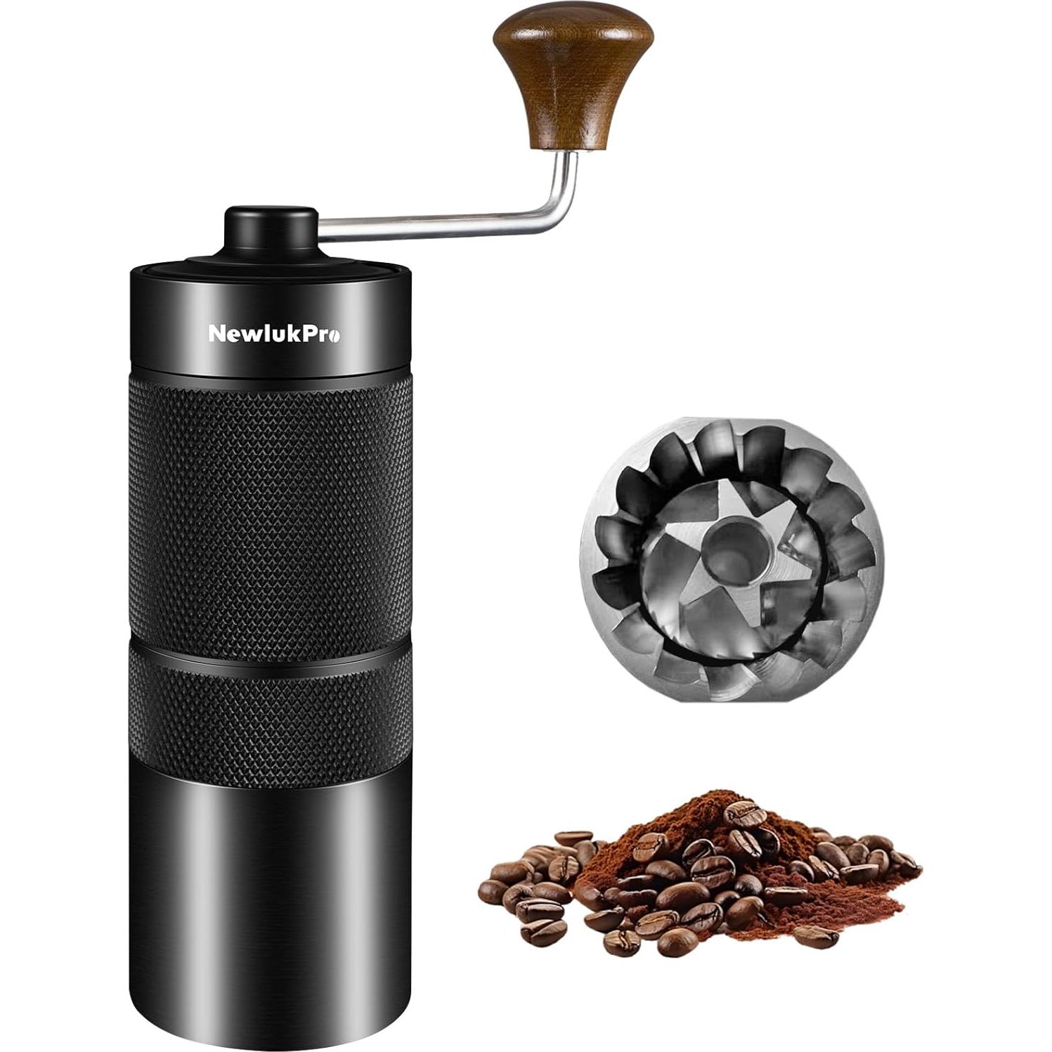 Molinillo de Café Manual NewlukPro M6 25g Aluminio Portátil